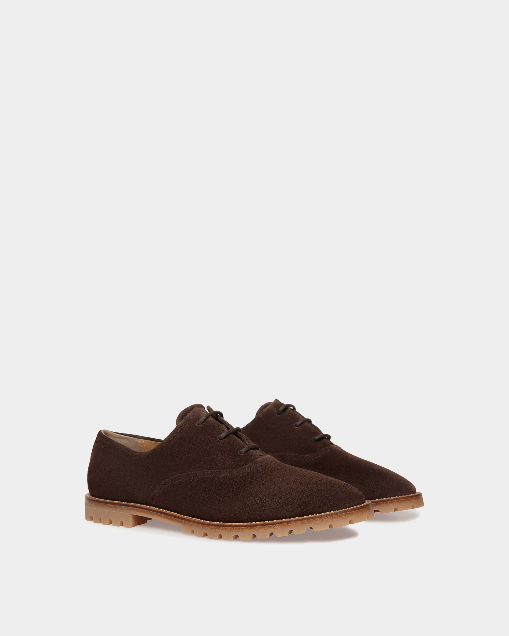 Bally Global - Solaria Oxford in Ebano Suede - Brown