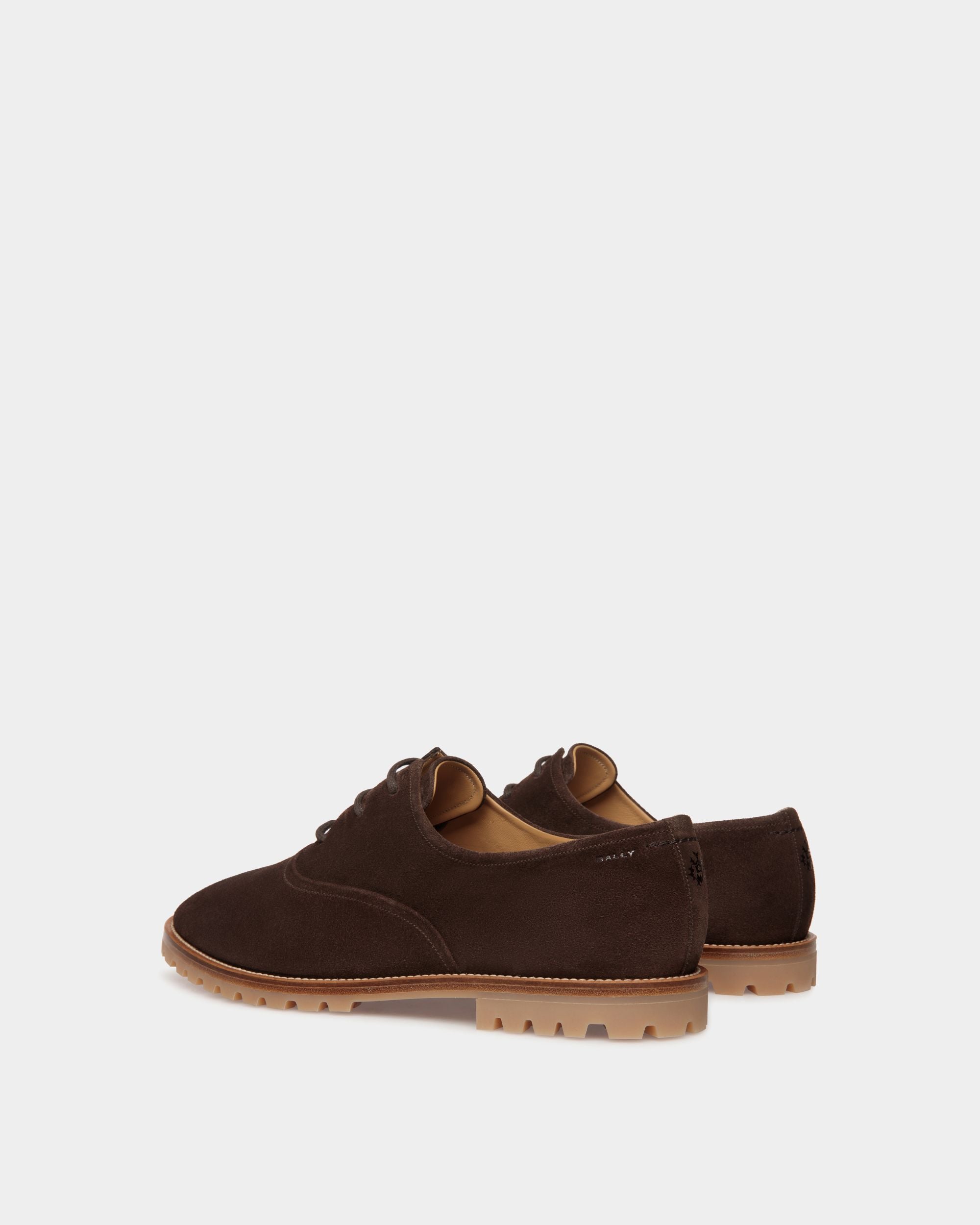 Bally Global - Solaria Oxford in Ebano Suede - Brown
