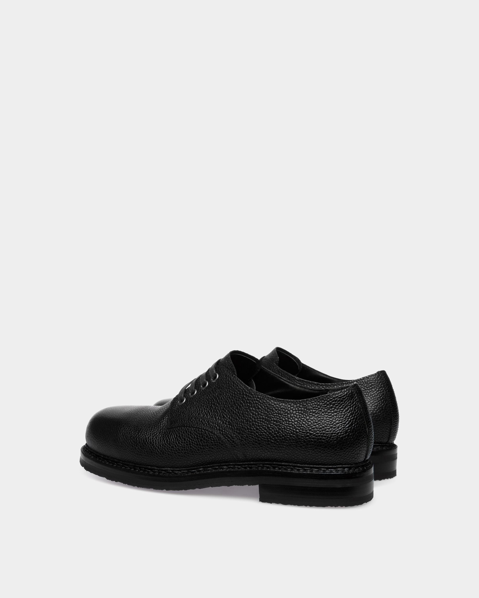 Bally Global - Norwelt Derby In Black Grained Leather - Black