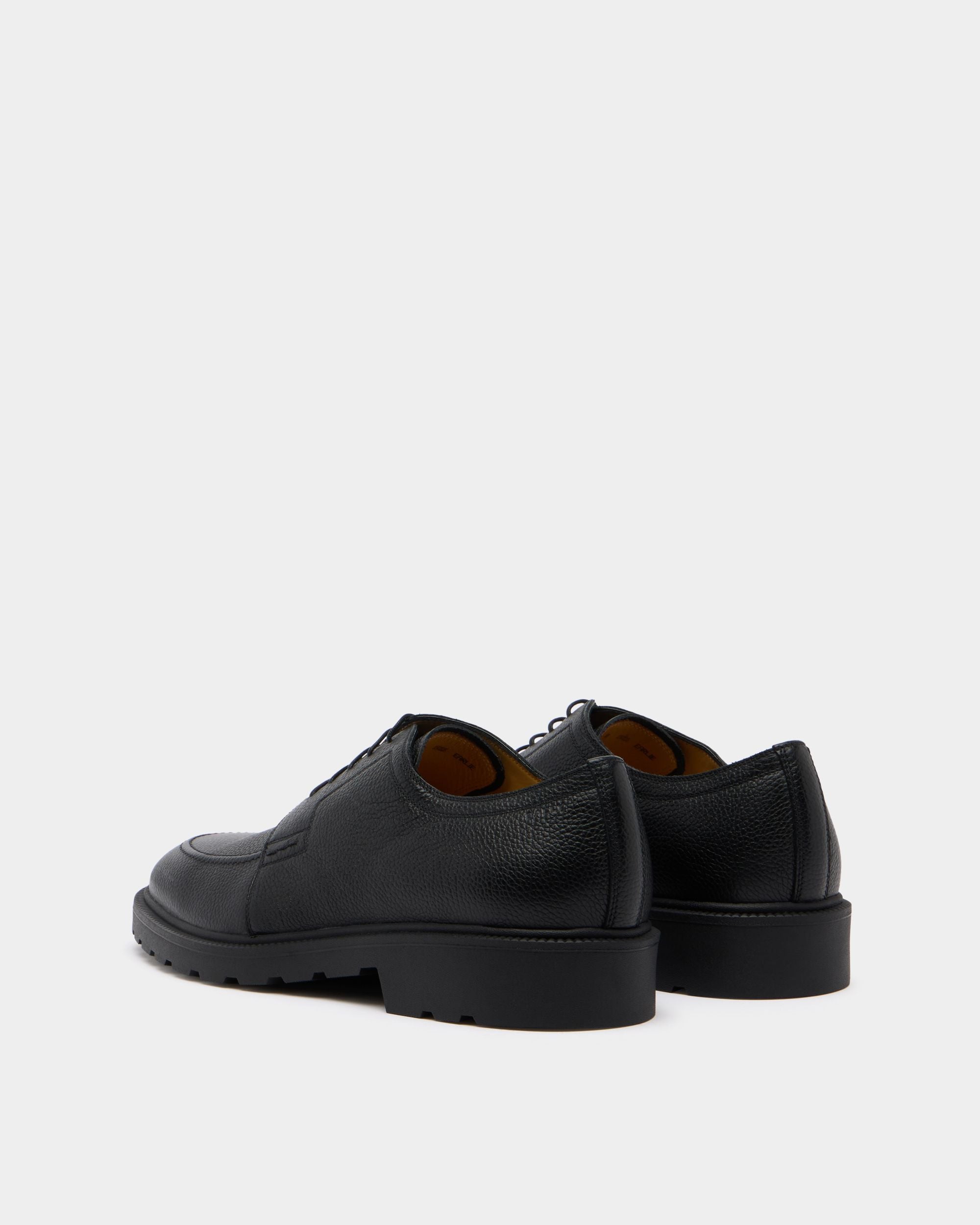 Bally Global - Eduard Derby in Black Grained Leather - Black