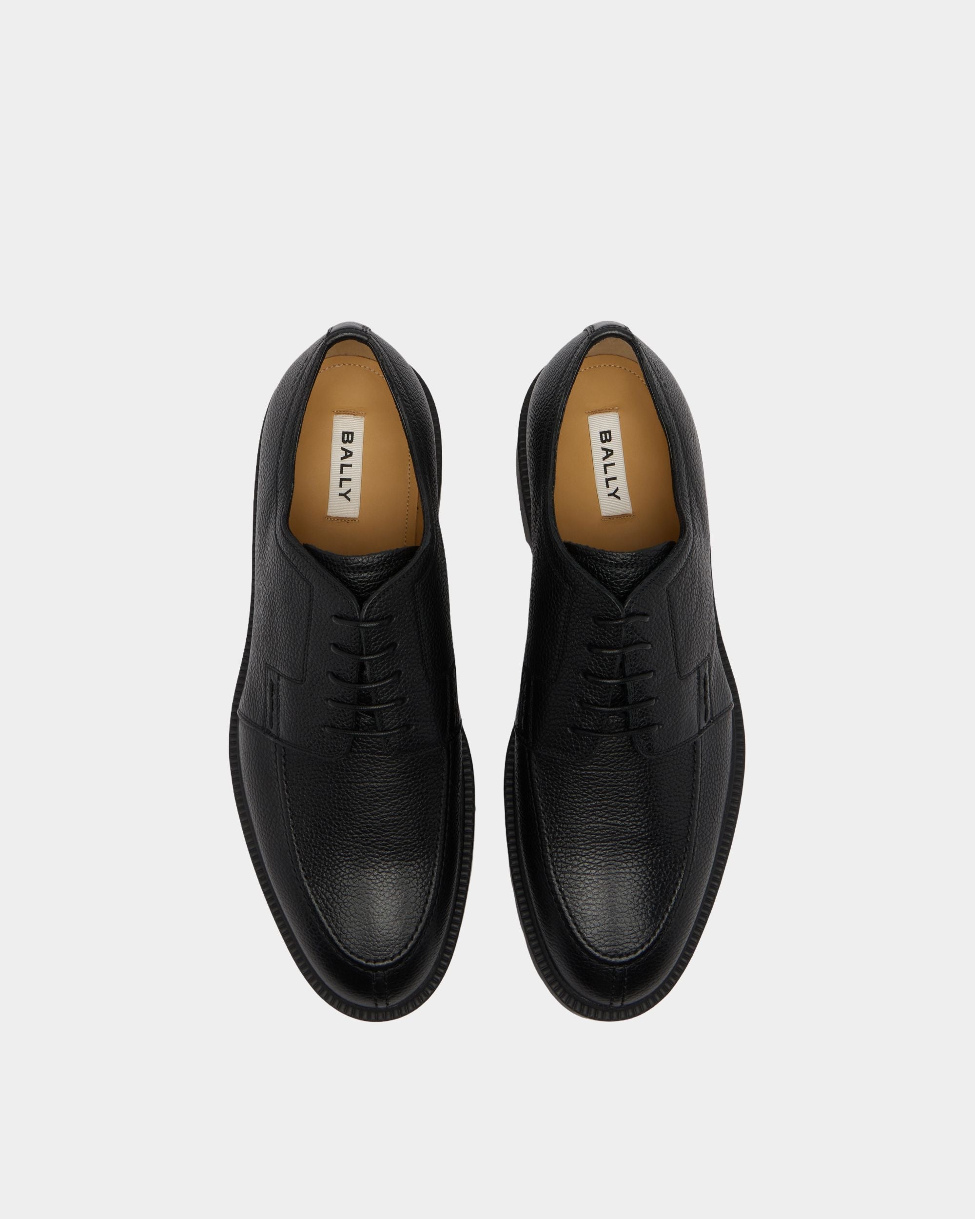 Bally Global - Eduard Derby in Black Grained Leather - Black