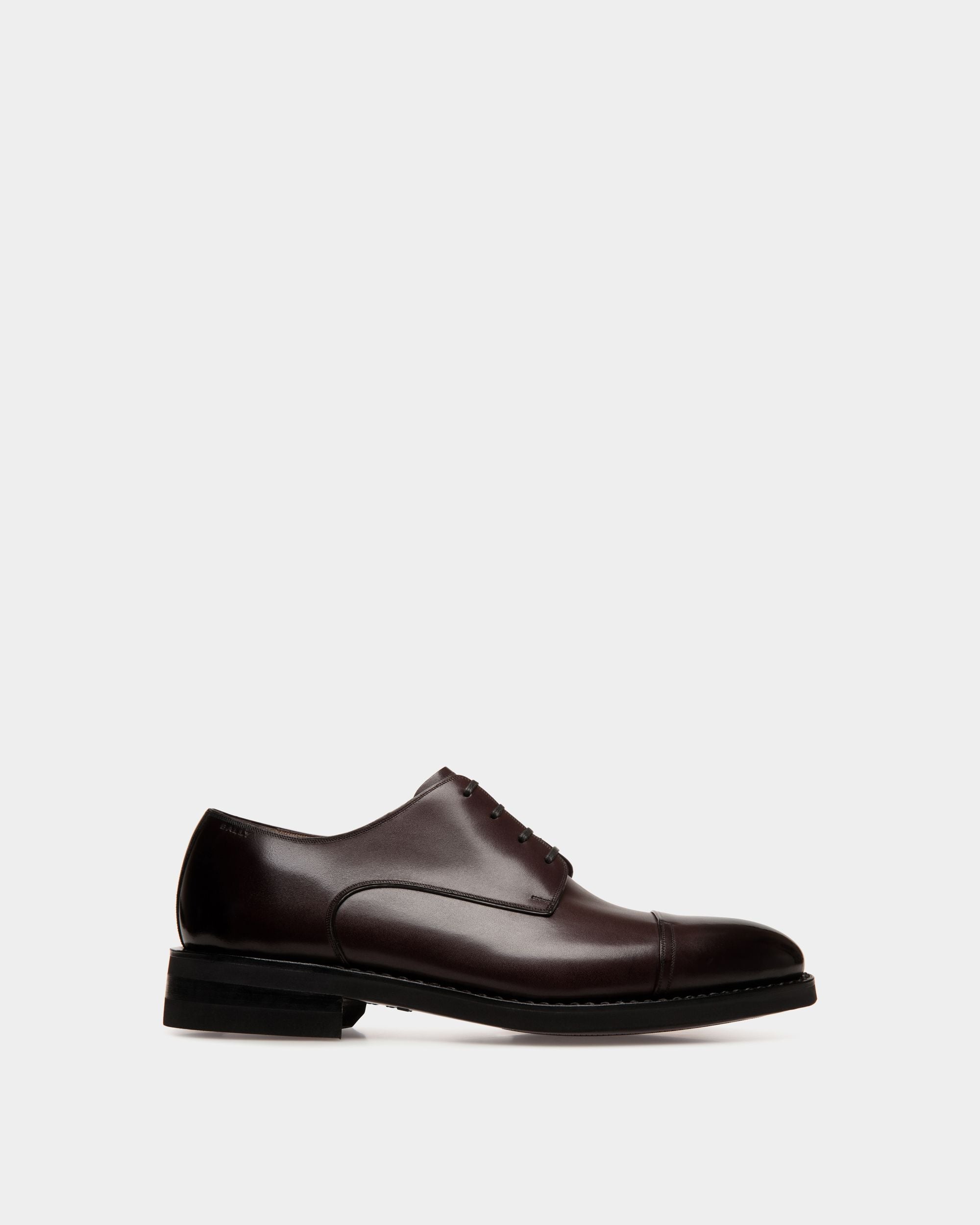 Bally Global - Zapato Derby Scribe Un De Piel Deep Burgundy - Burdeos