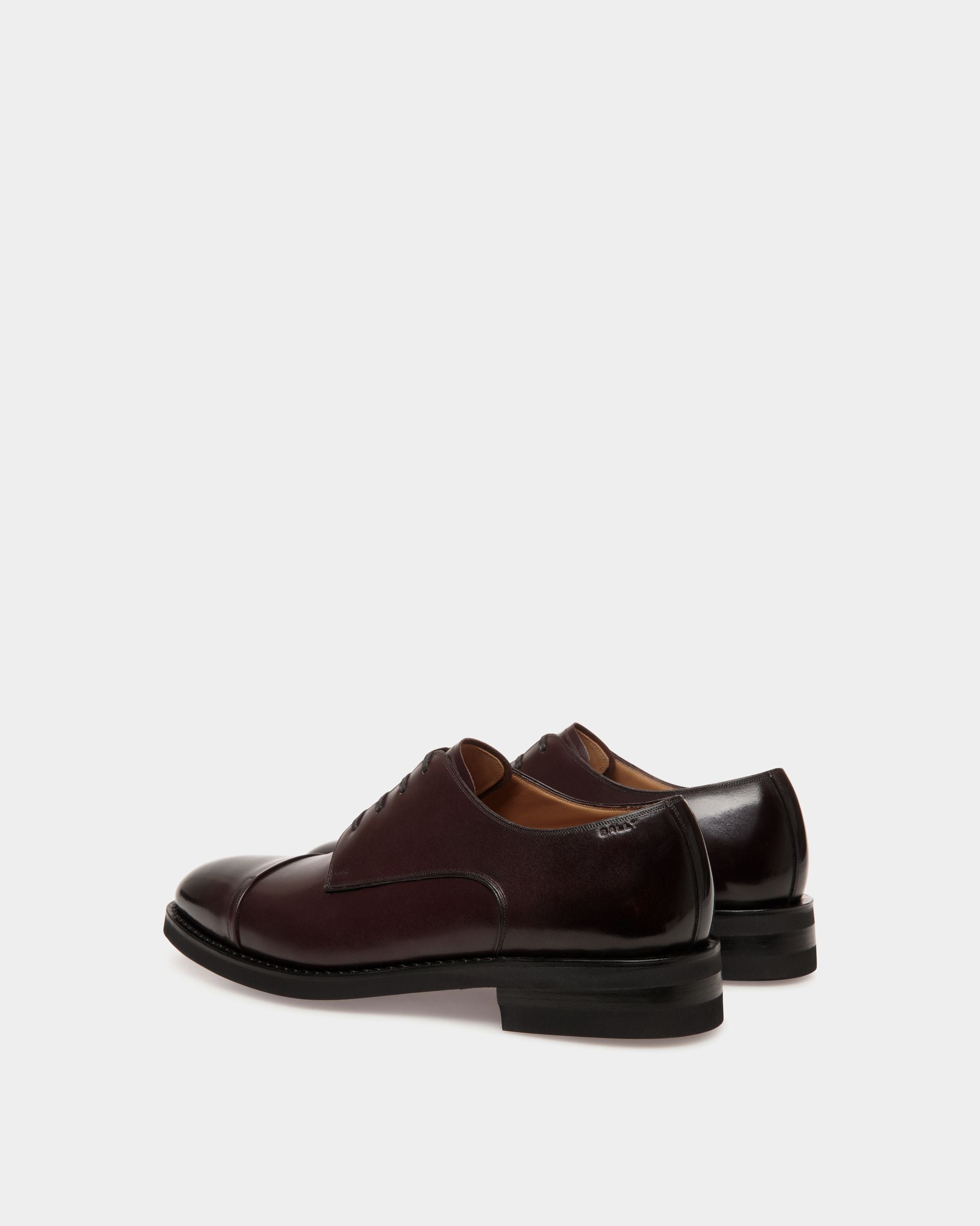 Bally Global - Zapato Derby Scribe Un De Piel Deep Burgundy - Burdeos