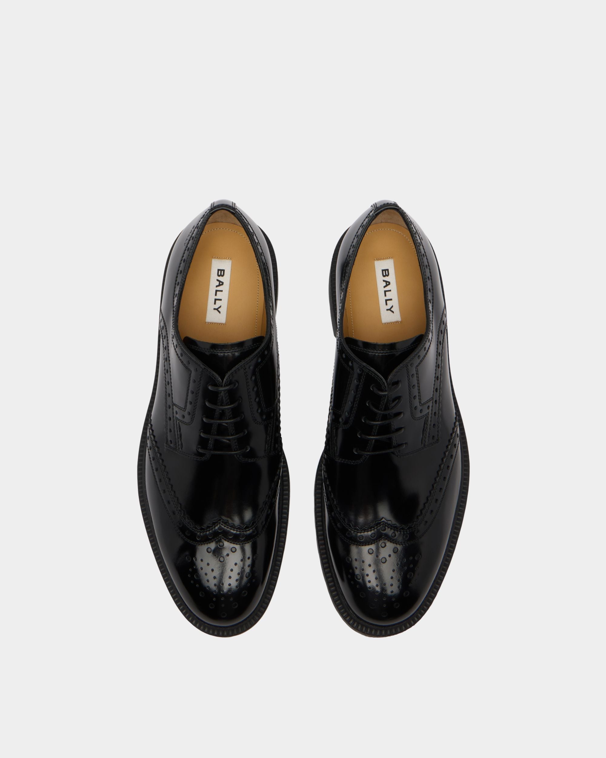 Bally Global - Eduard Derby in Black Leather - Black