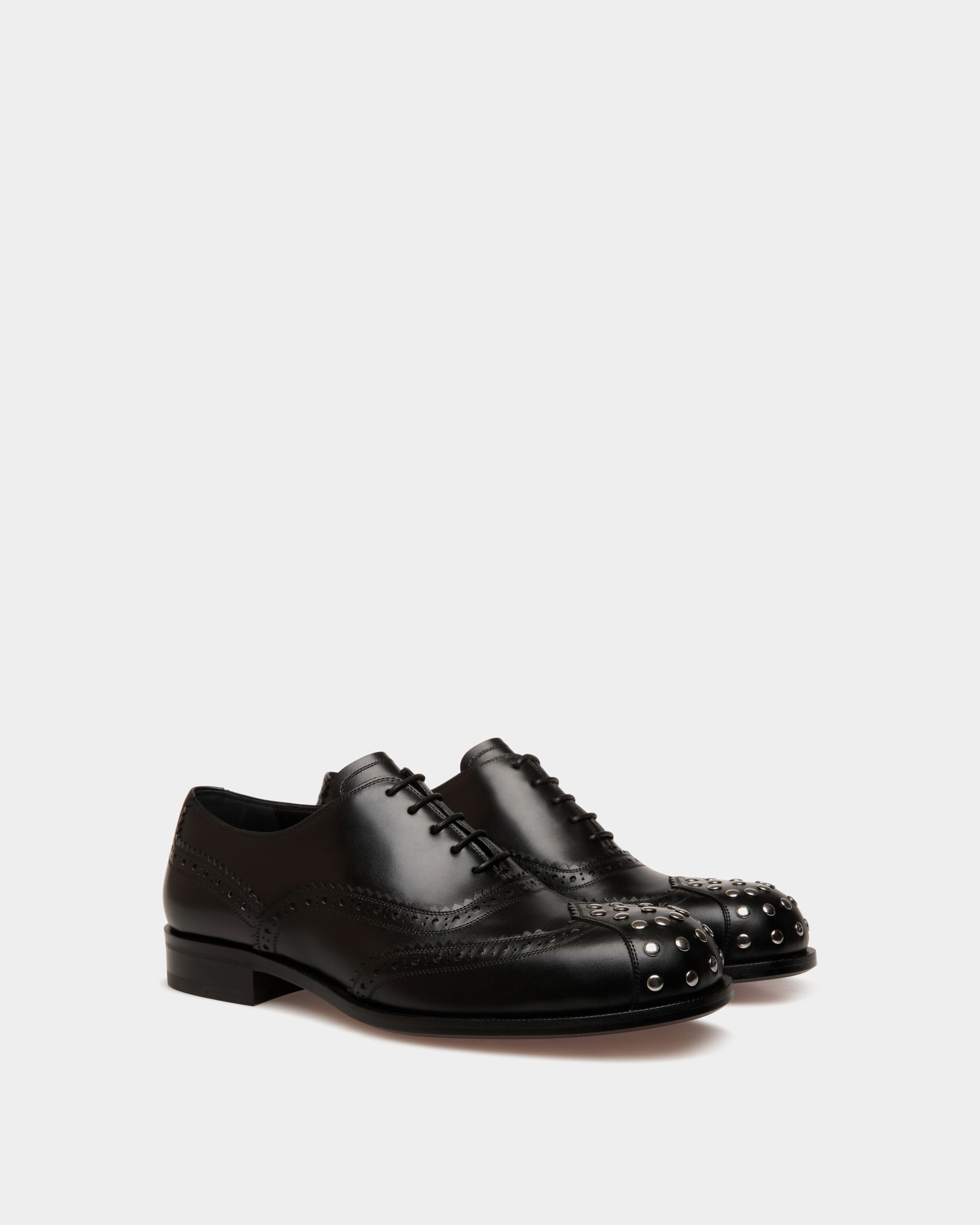 Bally Global - Spiegel Oxford in Black Leather - Black
