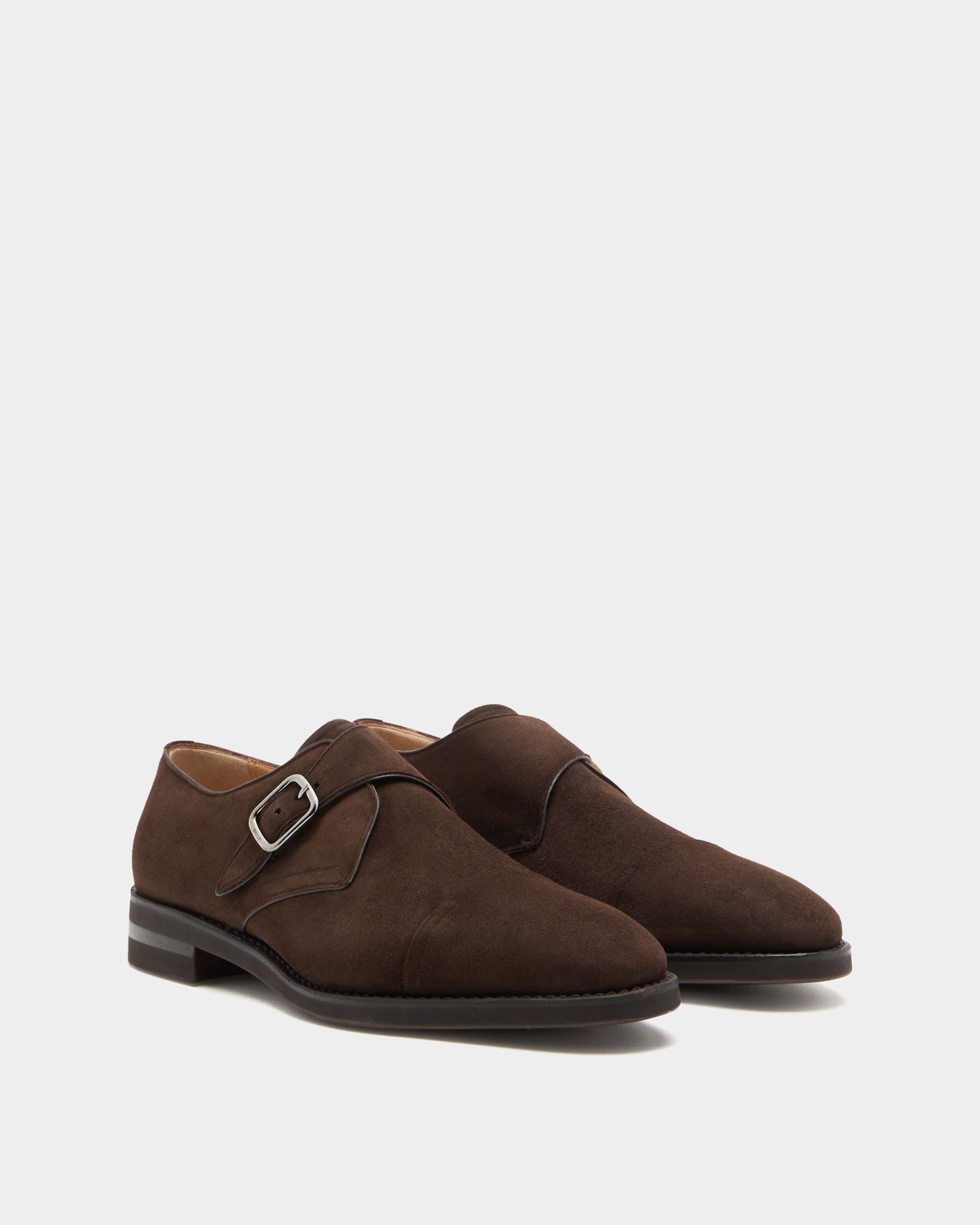 Bally Global - Scribe Un Monk in Ebano Suede - Brown