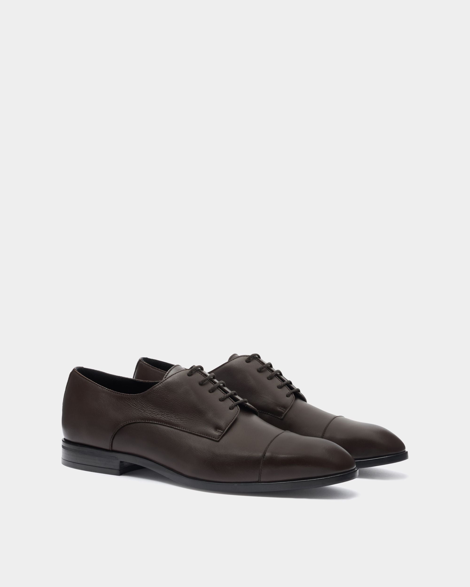 Bally Global - Onizy Derby in Brown Leather - Brown
