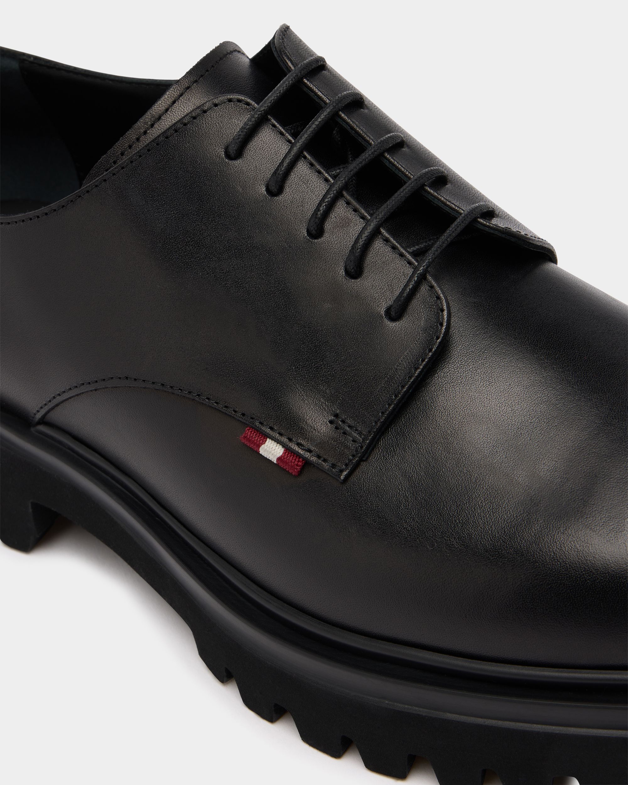Bally Global - Onyce Derby in Black Leather - Black