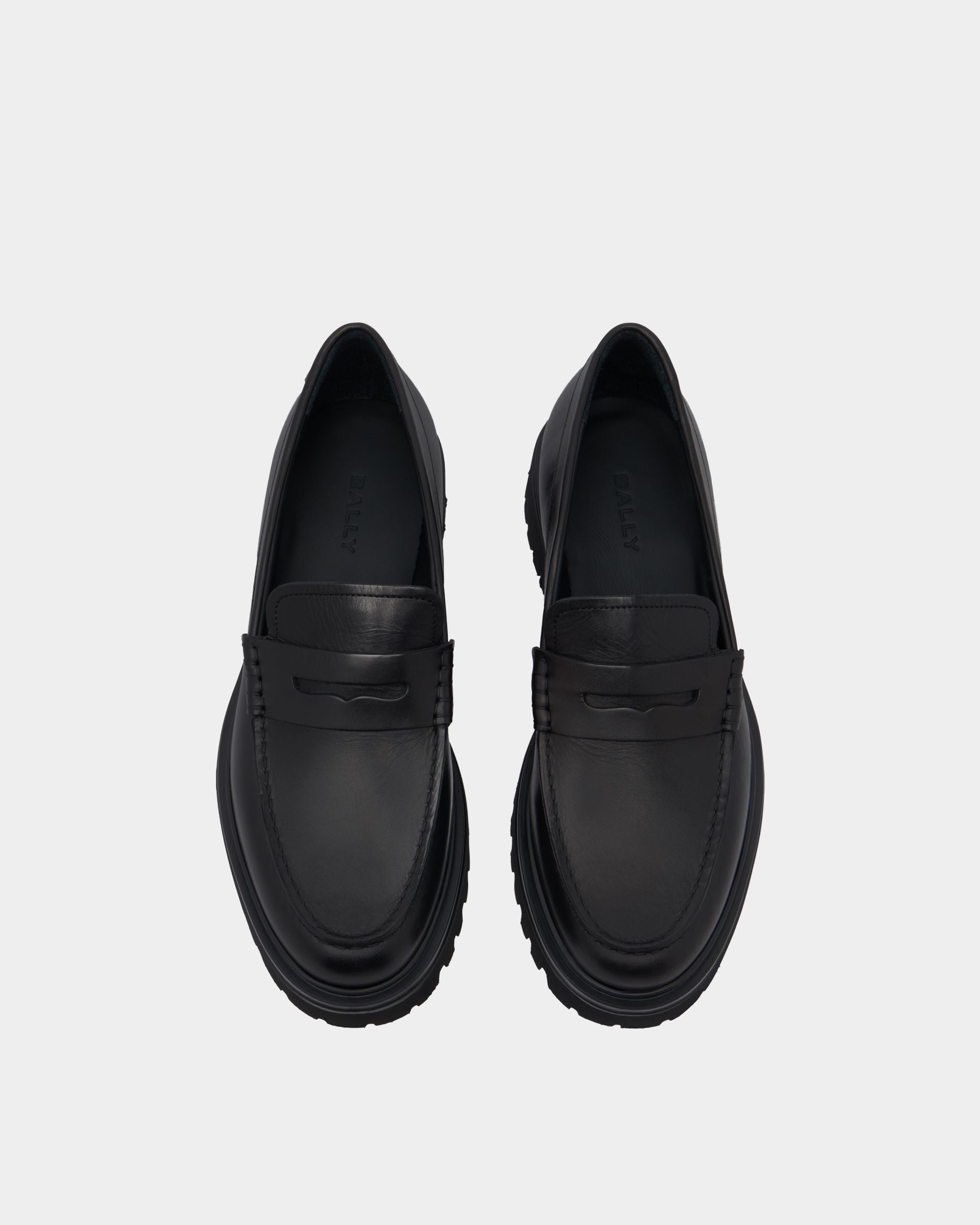Bally Global - Onyce Loafer in Black Leather - Black