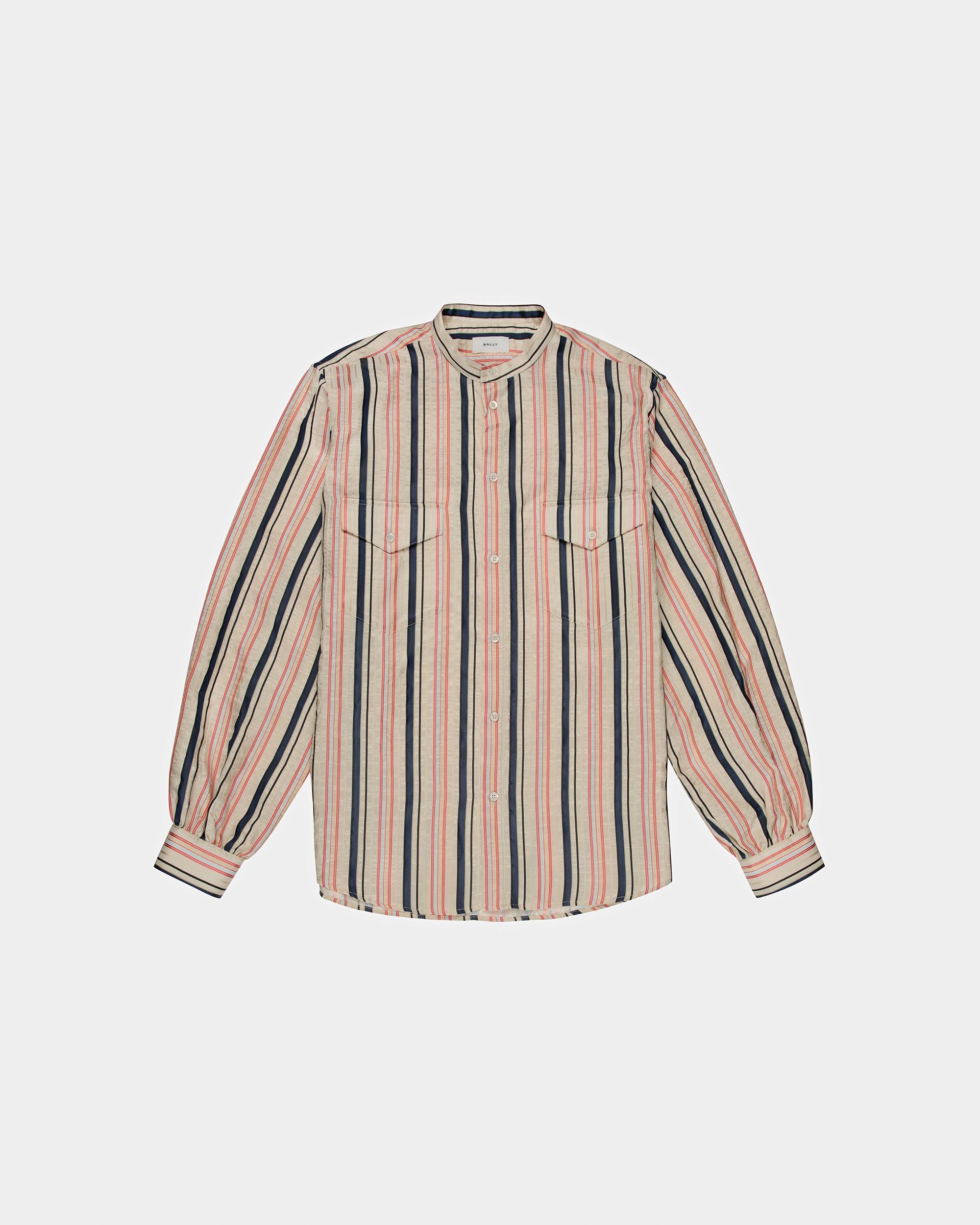 Bally Global - Blouson Sleeve Shirt In Multicolour Silk - Multicolor