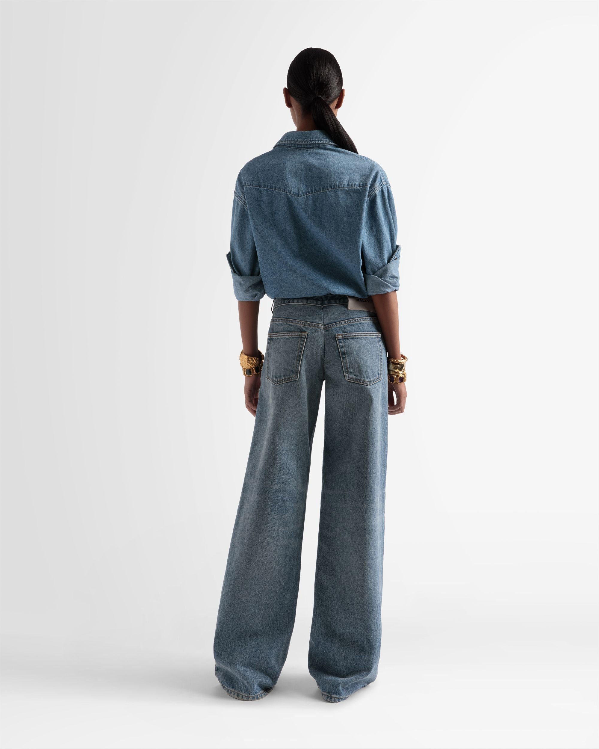 Bally Global - Shirt In Light Blue Chambray - Blue