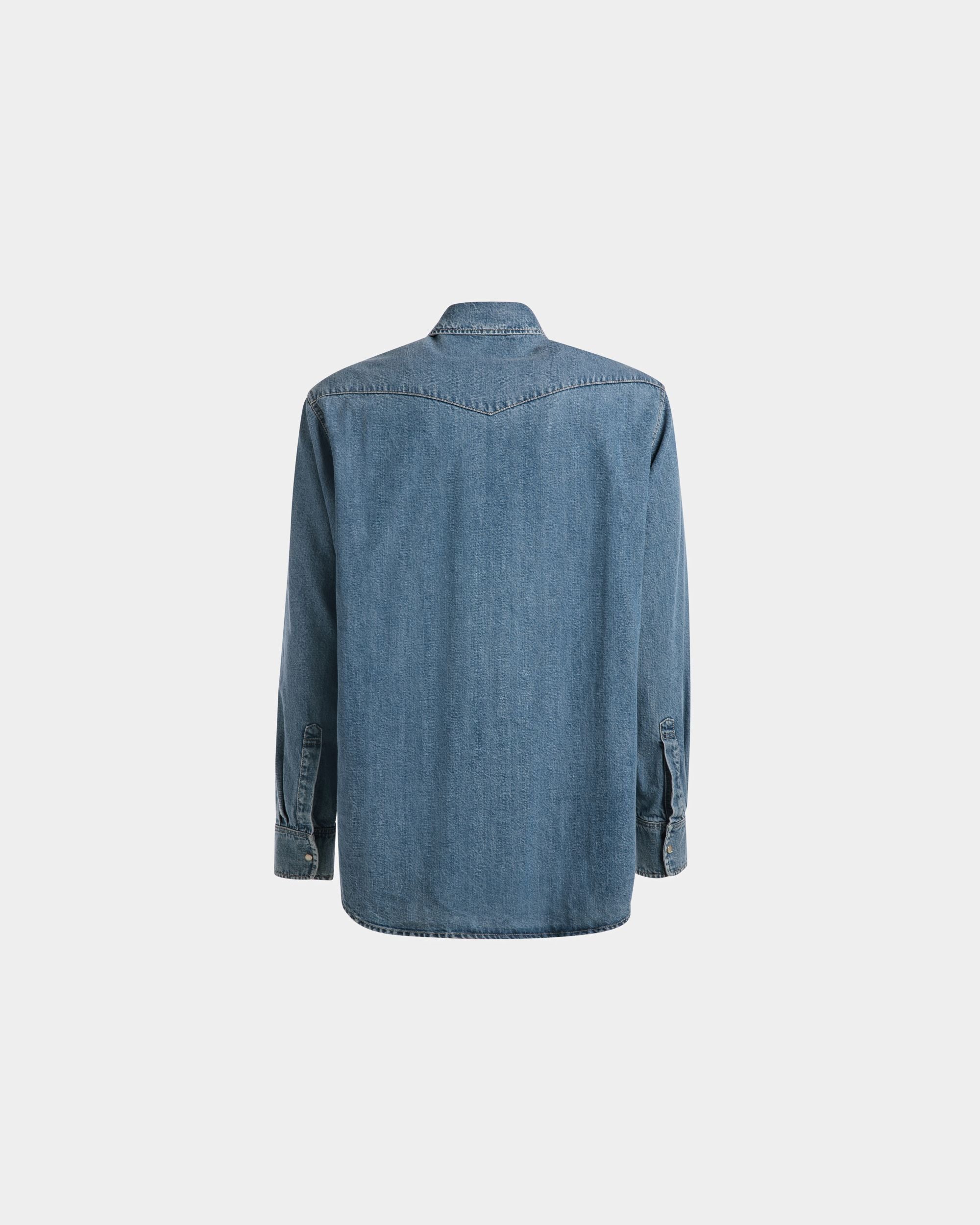 Bally Global - Camisa Tejana De Denim En Azul Claro - Azul