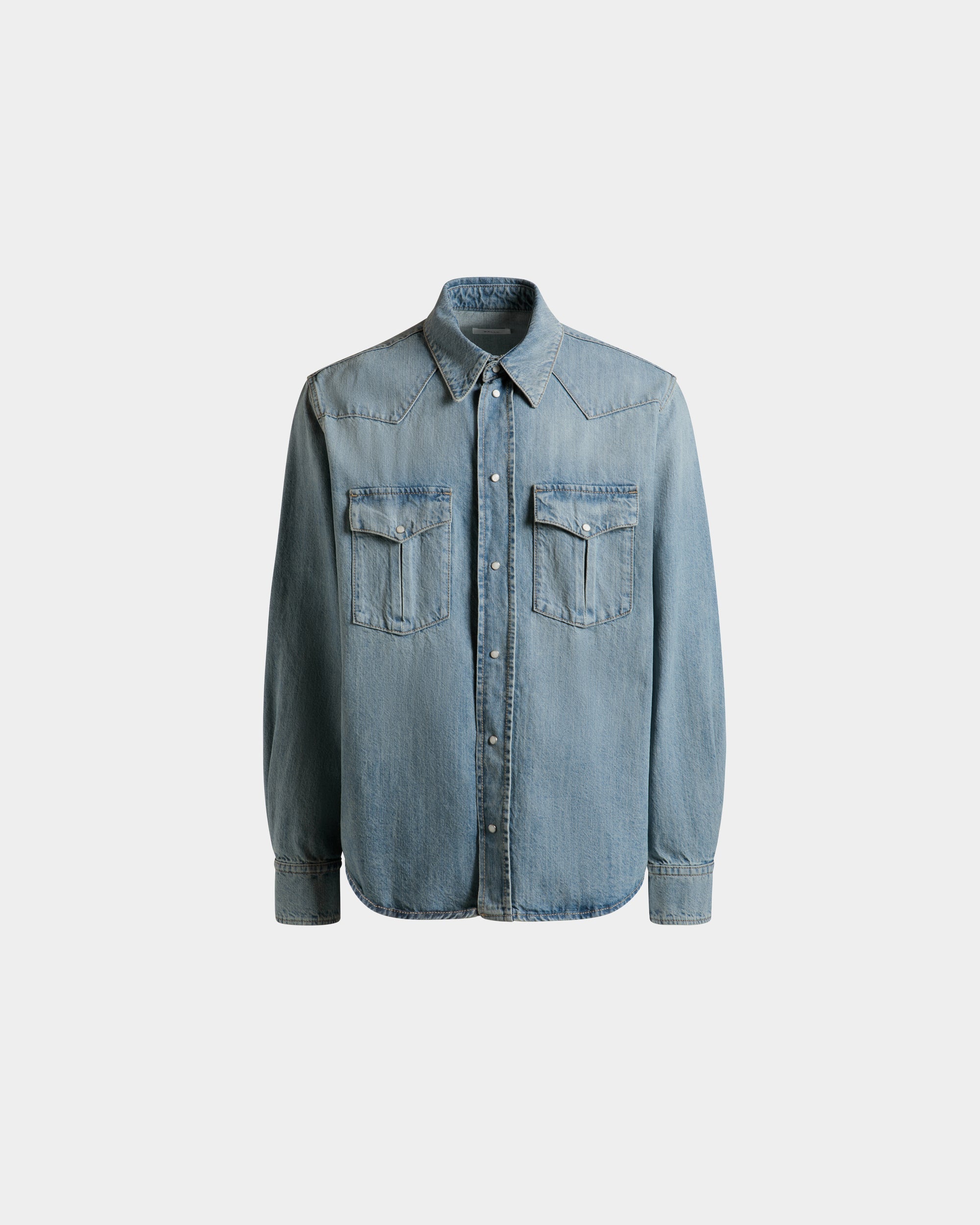 Bally Global - Denim Shirt in Blue Cotton - Blue