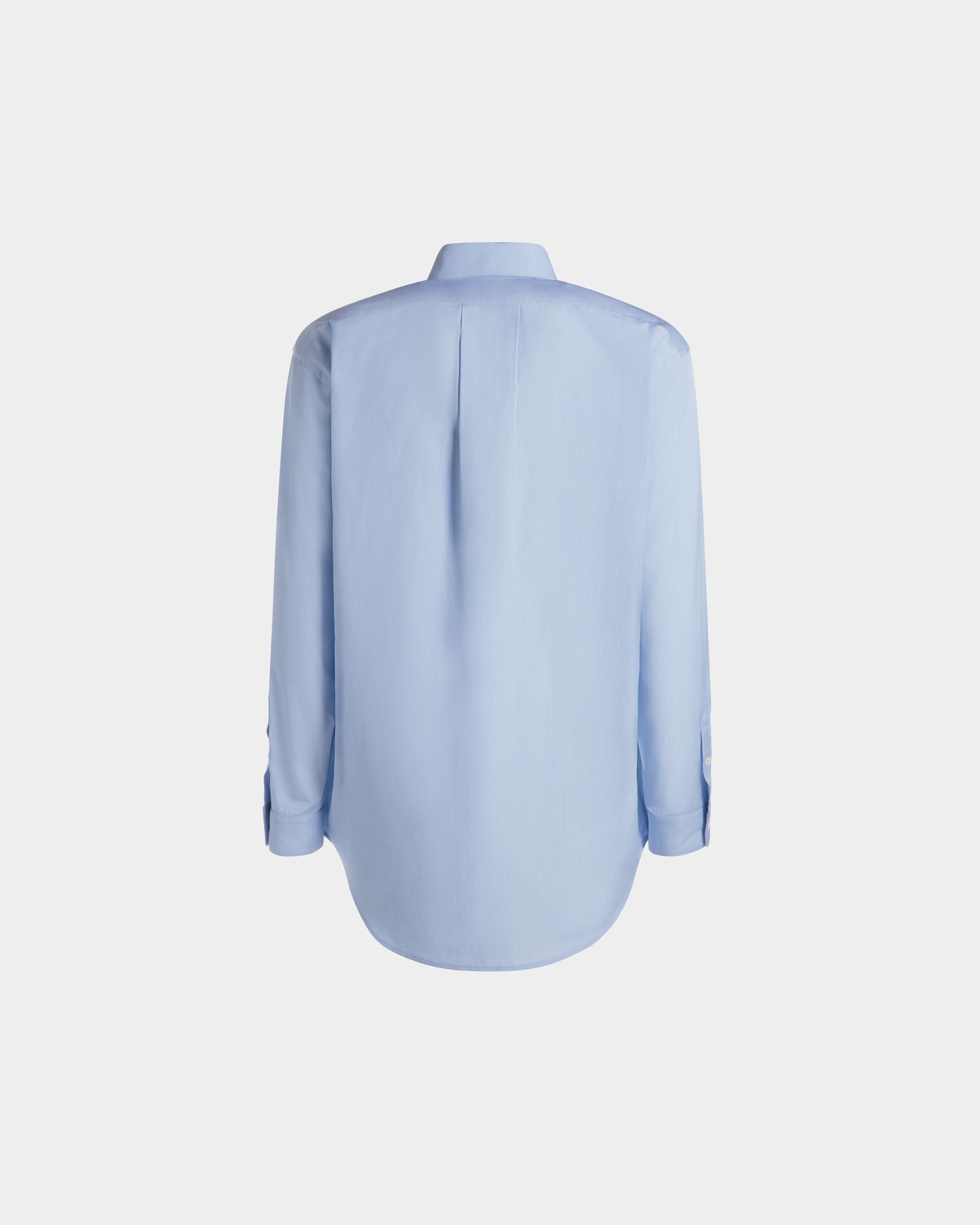 Bally Global - Comfort Long Sleeve Shirt In Light Blue Cotton - Blue