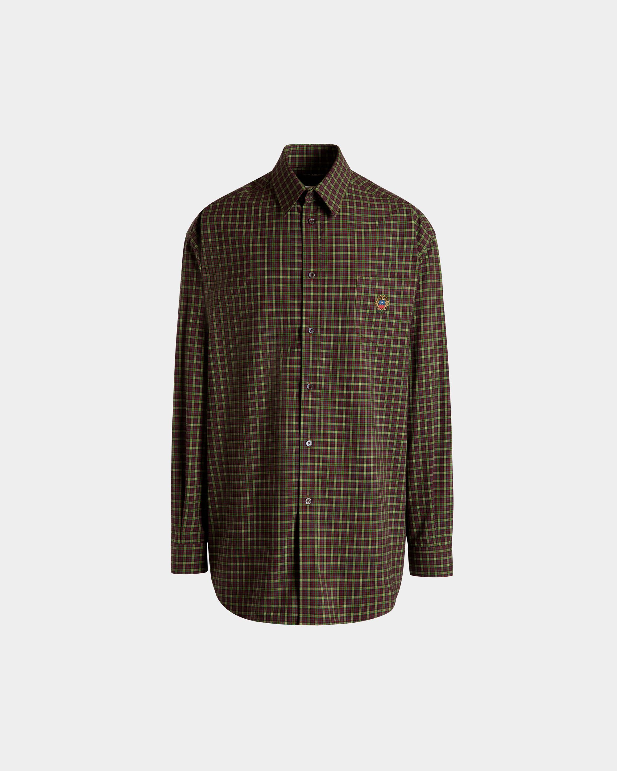 Bally Global - Long Sleeve Shirt With Check Pattern In Multicolor Cotton - Multicolor