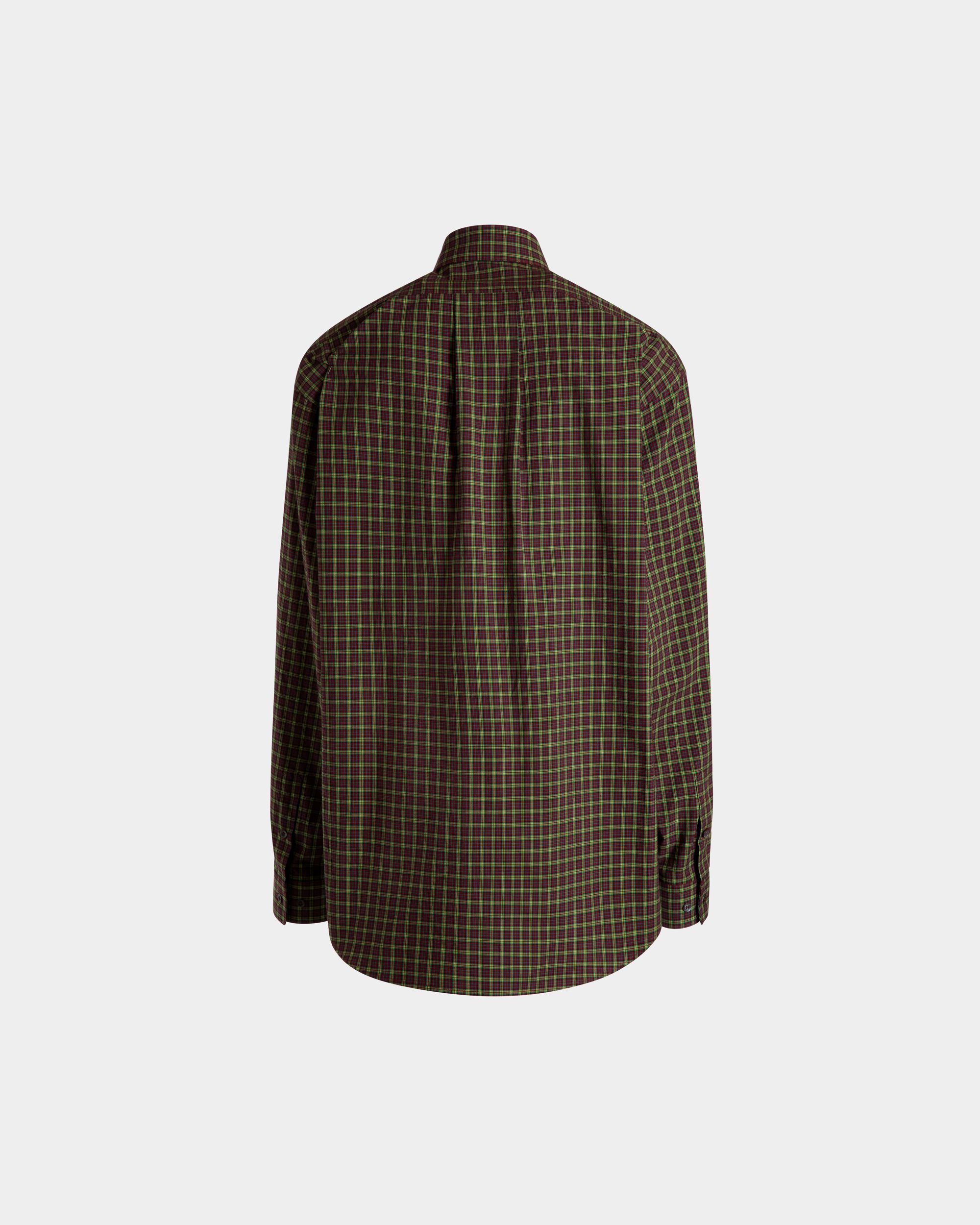 Bally Global - Long Sleeve Shirt With Check Pattern In Multicolor Cotton - Multicolor