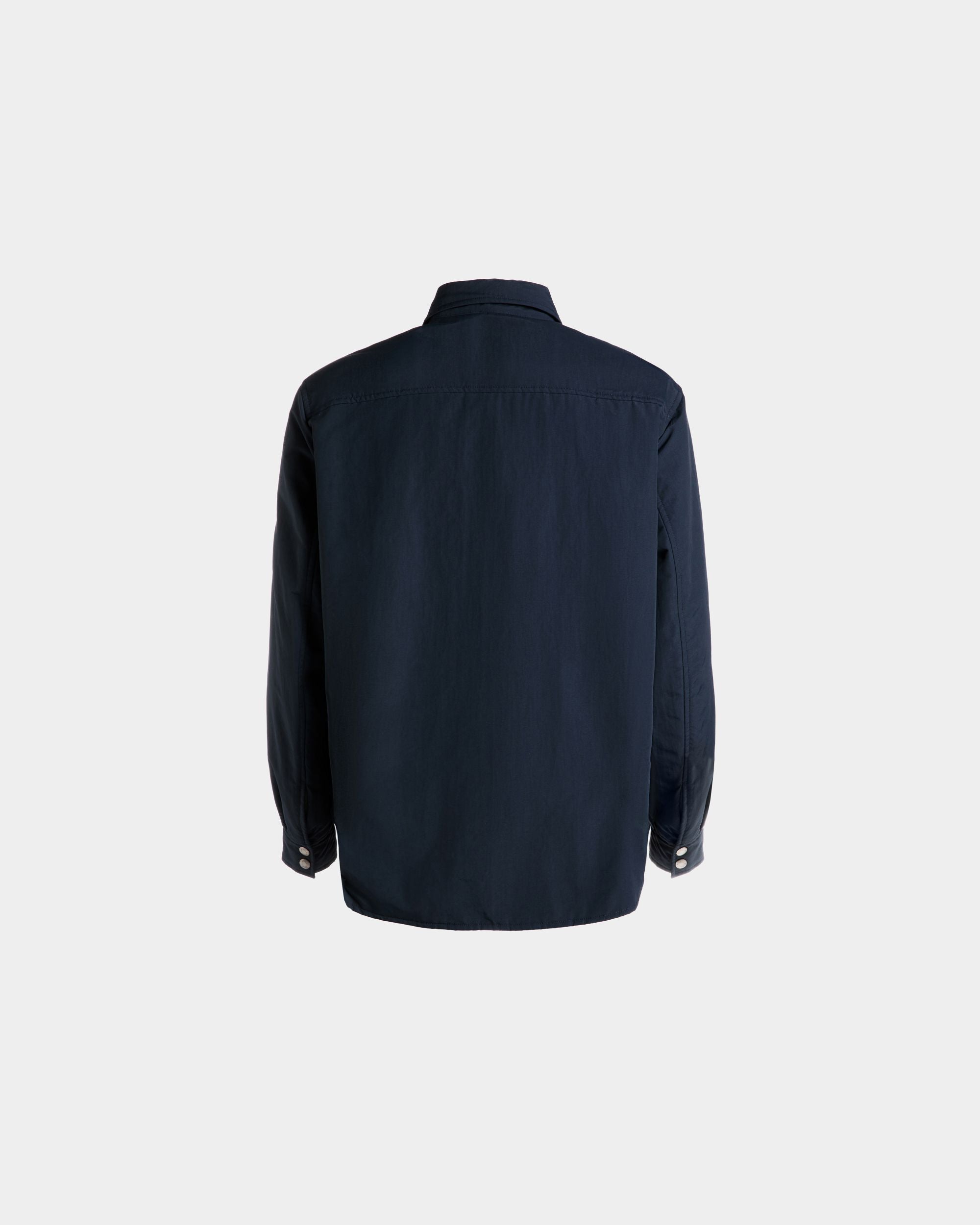 Bally Global - Padded Overshirt In Navy Blue Nylon - Blue