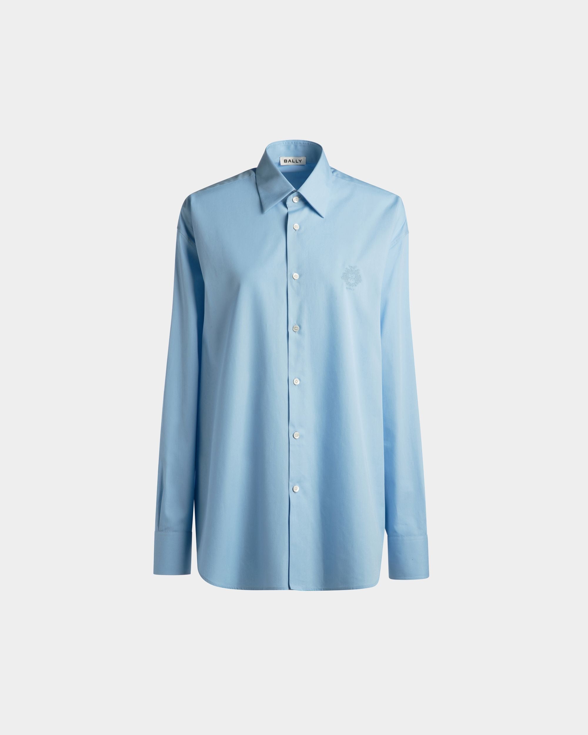 Bally Global - Shirt in Light Blue Cotton - Blue