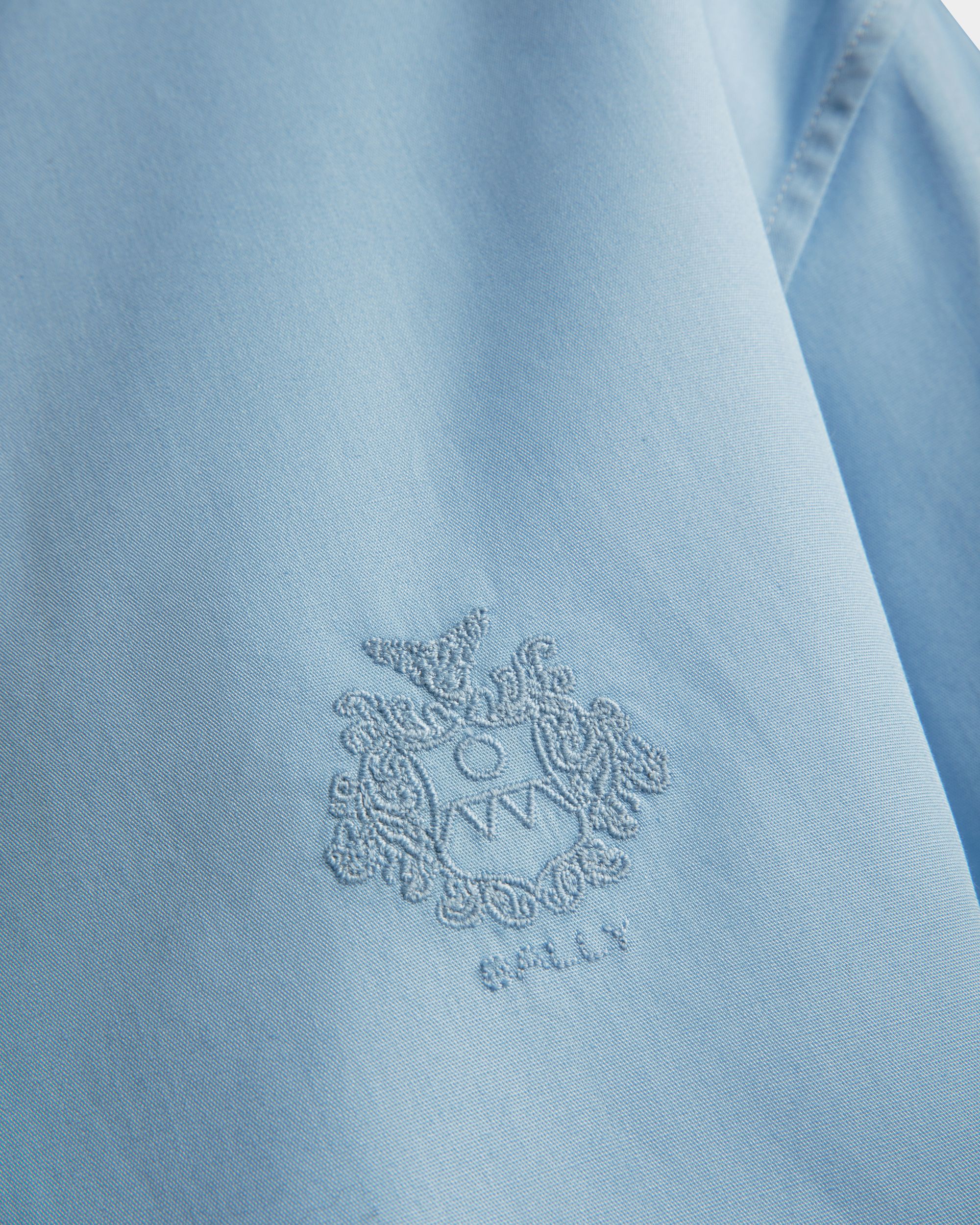 Bally Global - Shirt in Light Blue Cotton - Blue