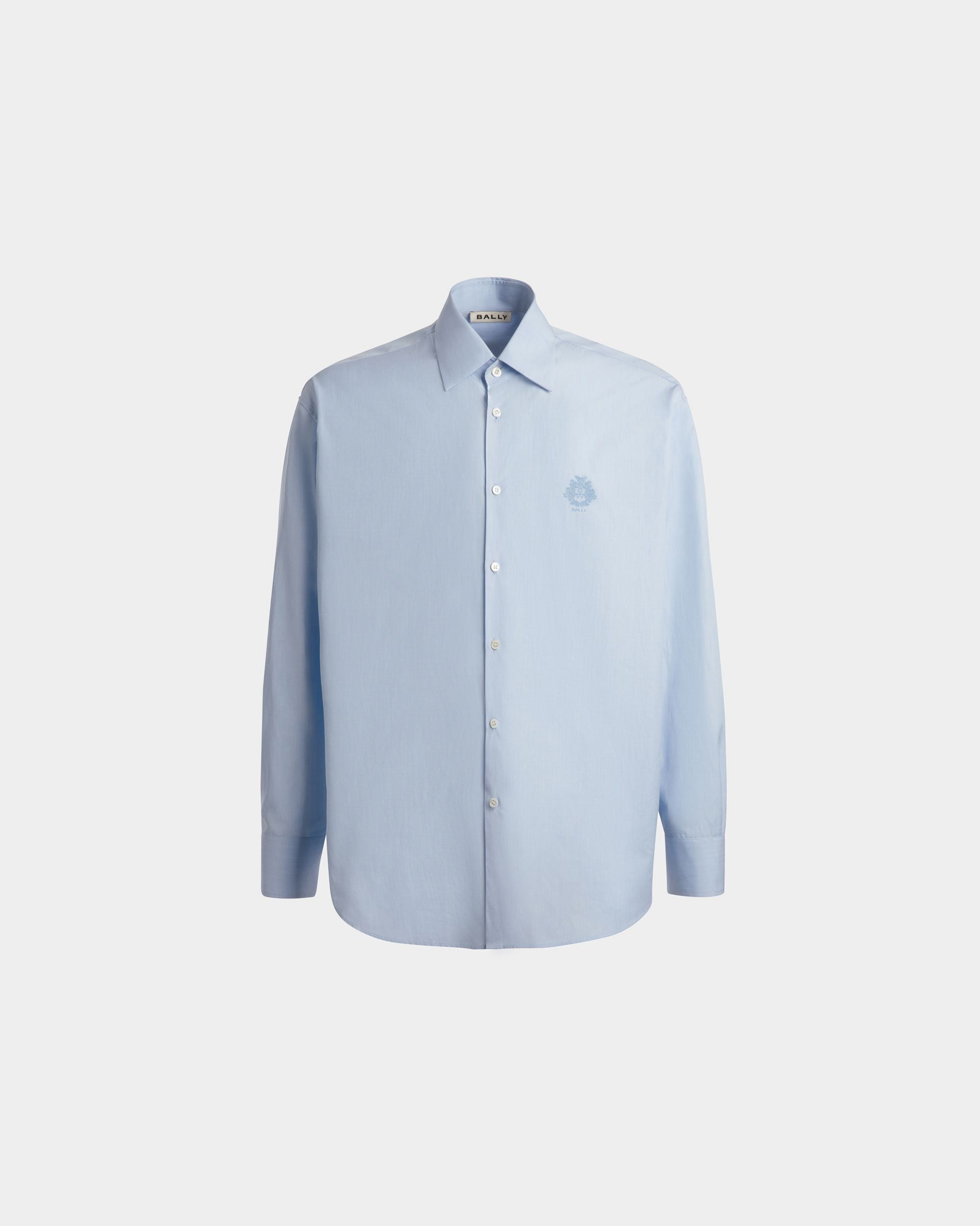 Bally Global - Shirt in Light Blue Cotton - Azul