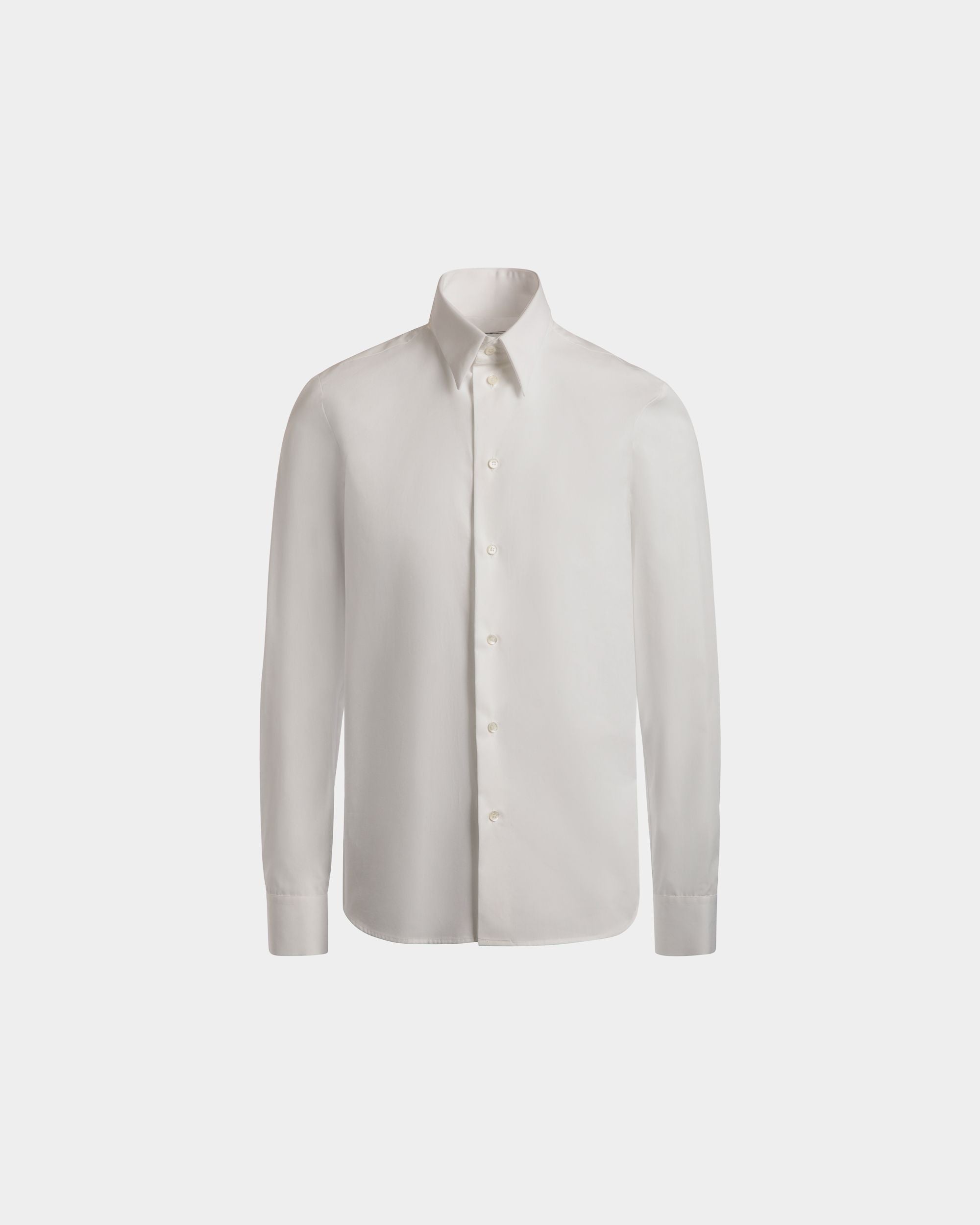 Bally Global - T-Shirt À Manches Longues En Coton Blanc - Blanc