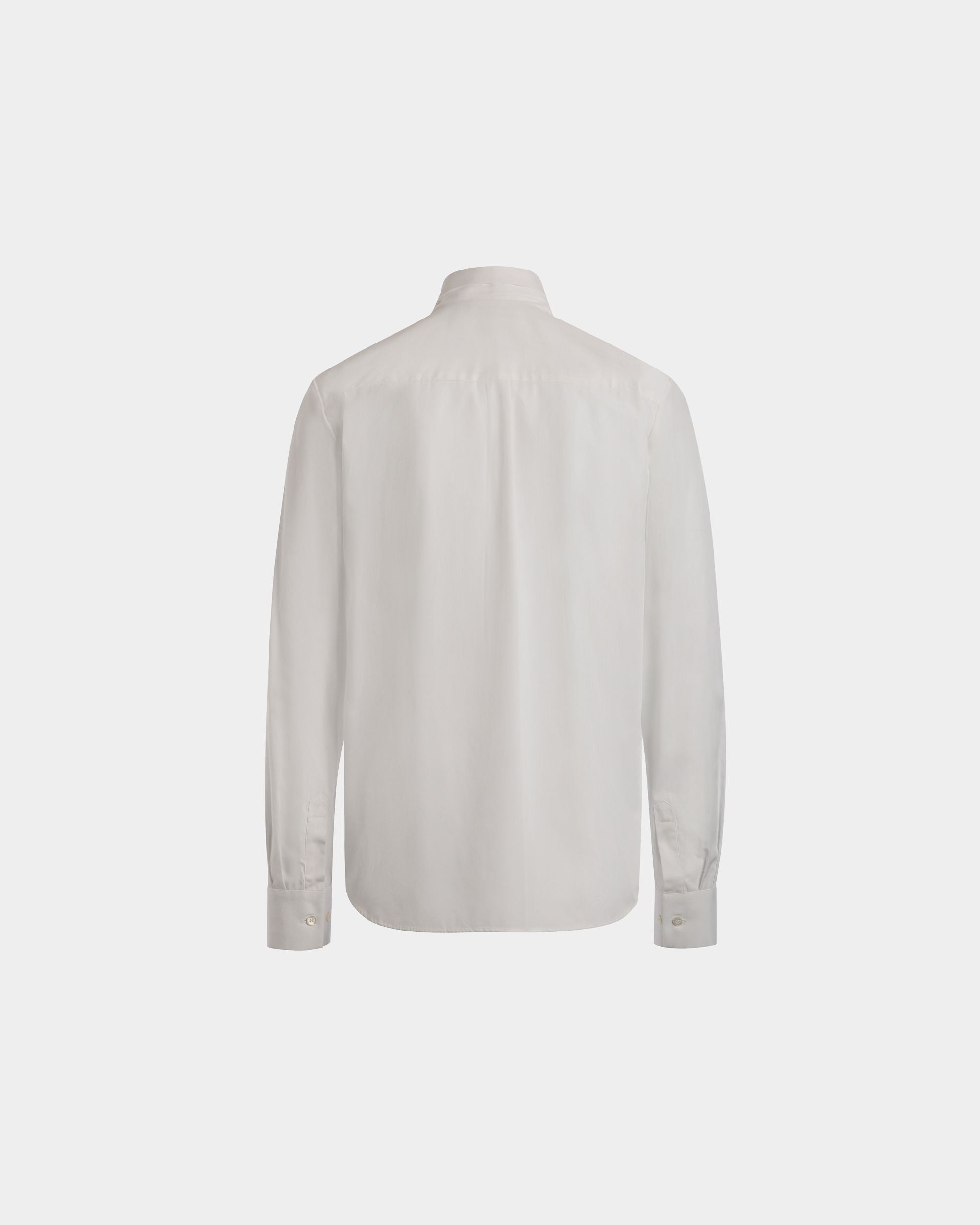 Bally Global - T-Shirt À Manches Longues En Coton Blanc - Blanc