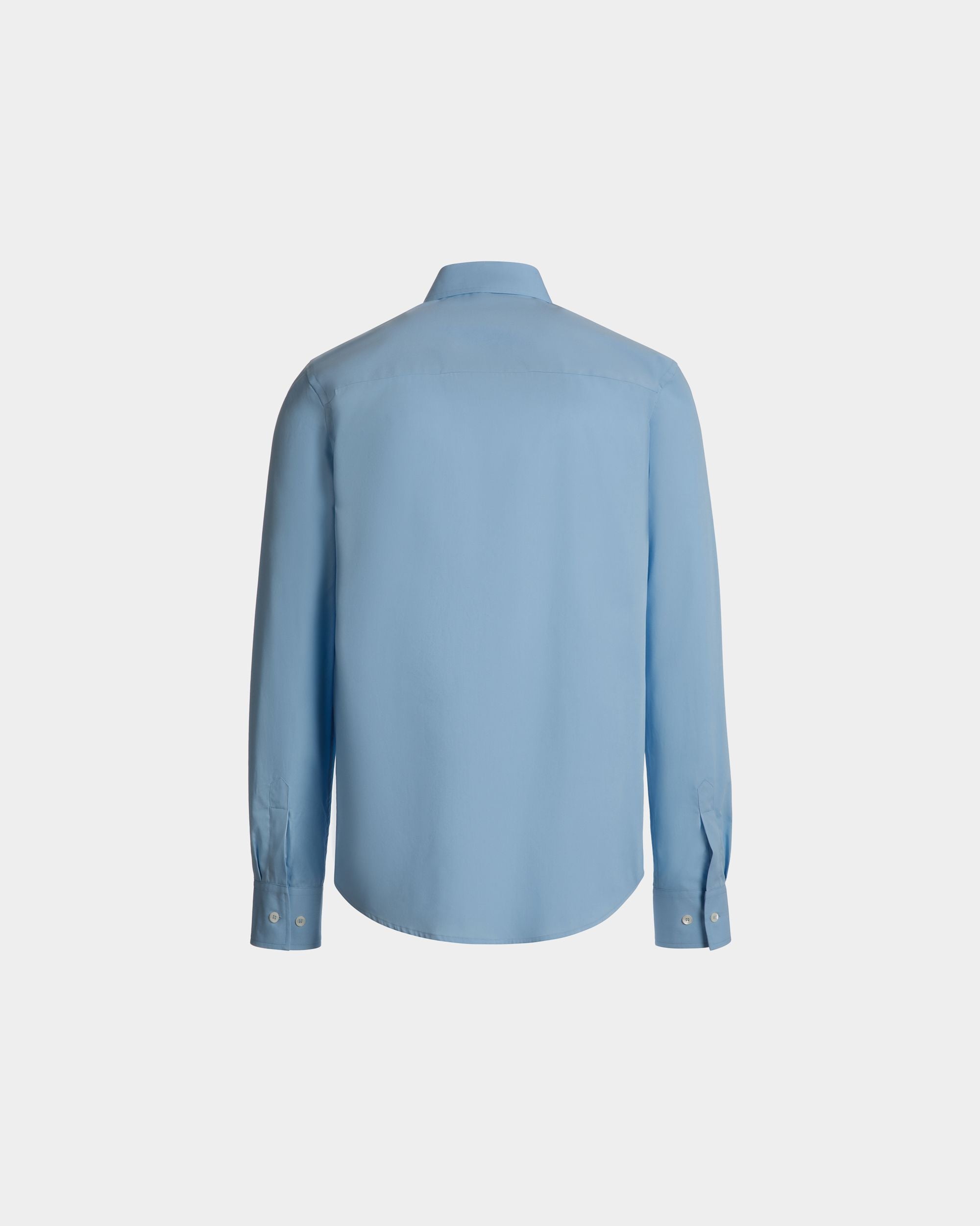 Bally Global - Chemise À Manches Longues En Coton Light Blue - Bleu