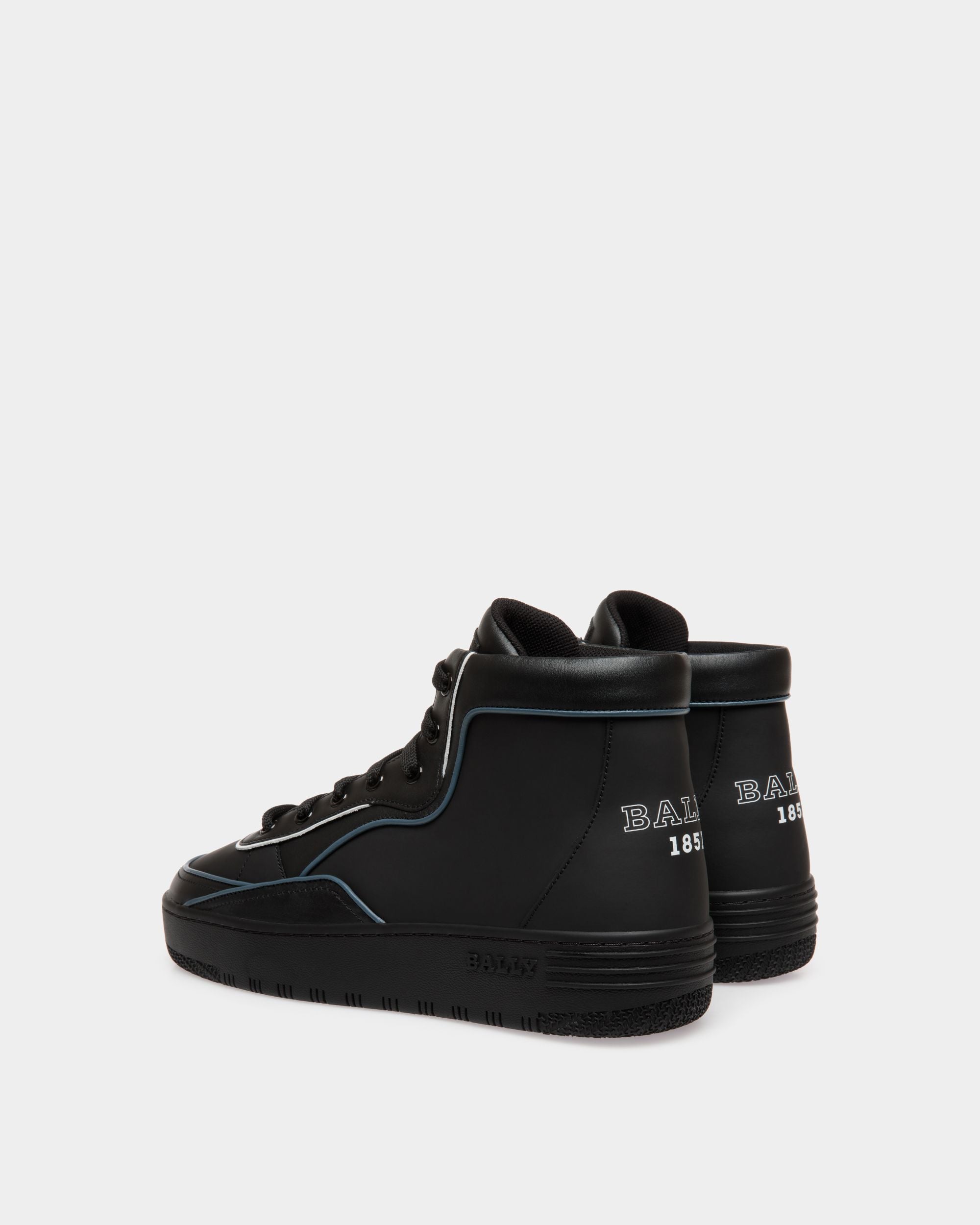 Bally Global - Sneaker En Cuir Noir - Noir