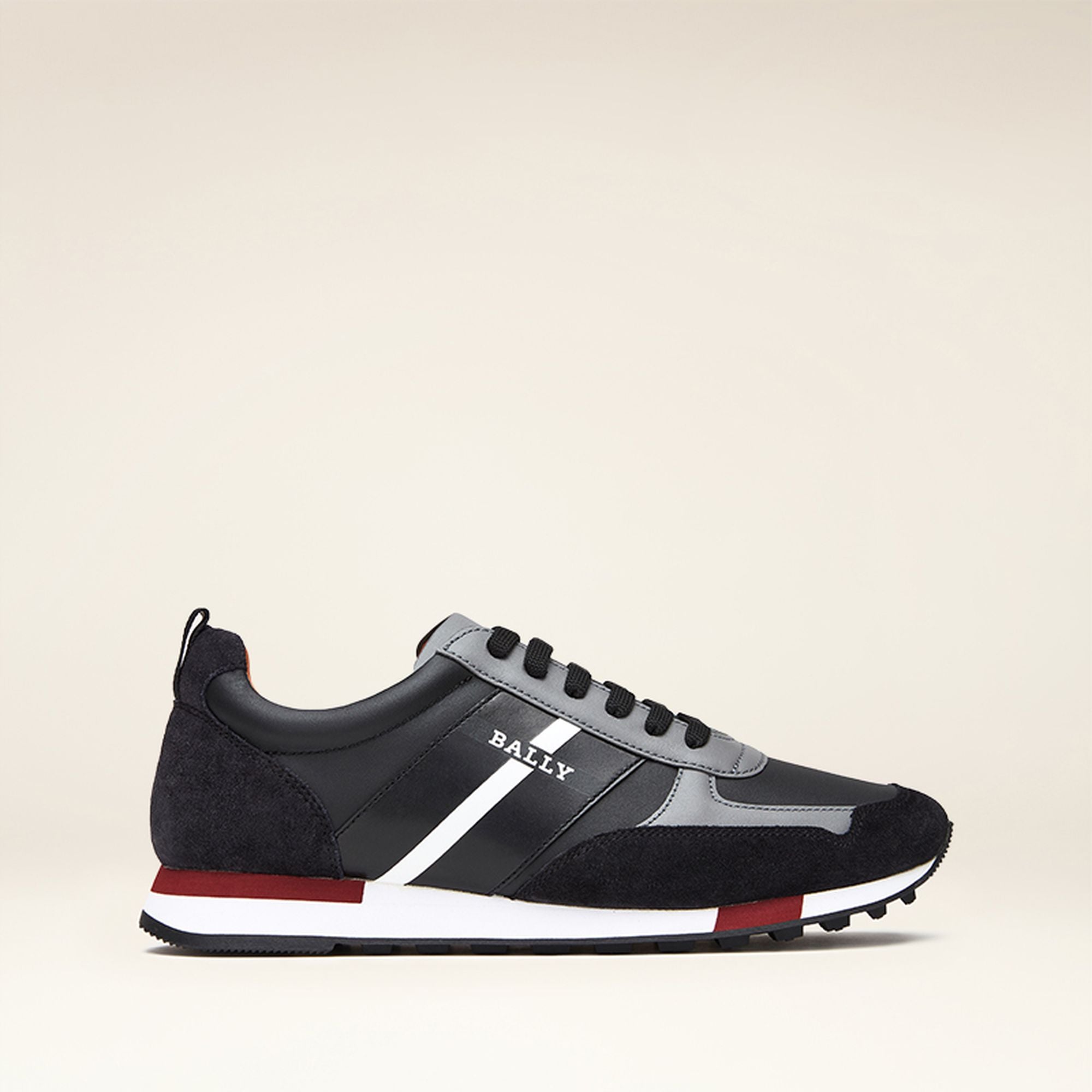 Bally Global - Men's Casual White And Black Sneakers - Black