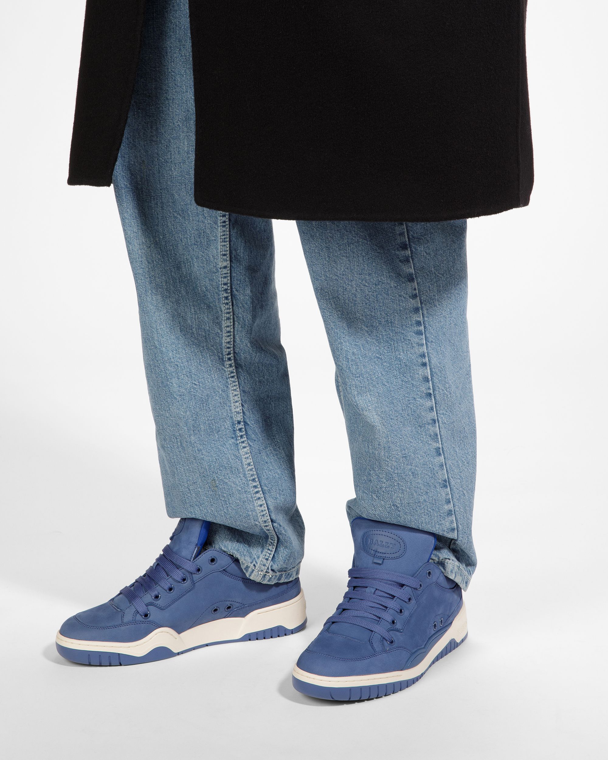 Bally Global - Kiro Zapatillas De Piel En Azul Neón - Azul