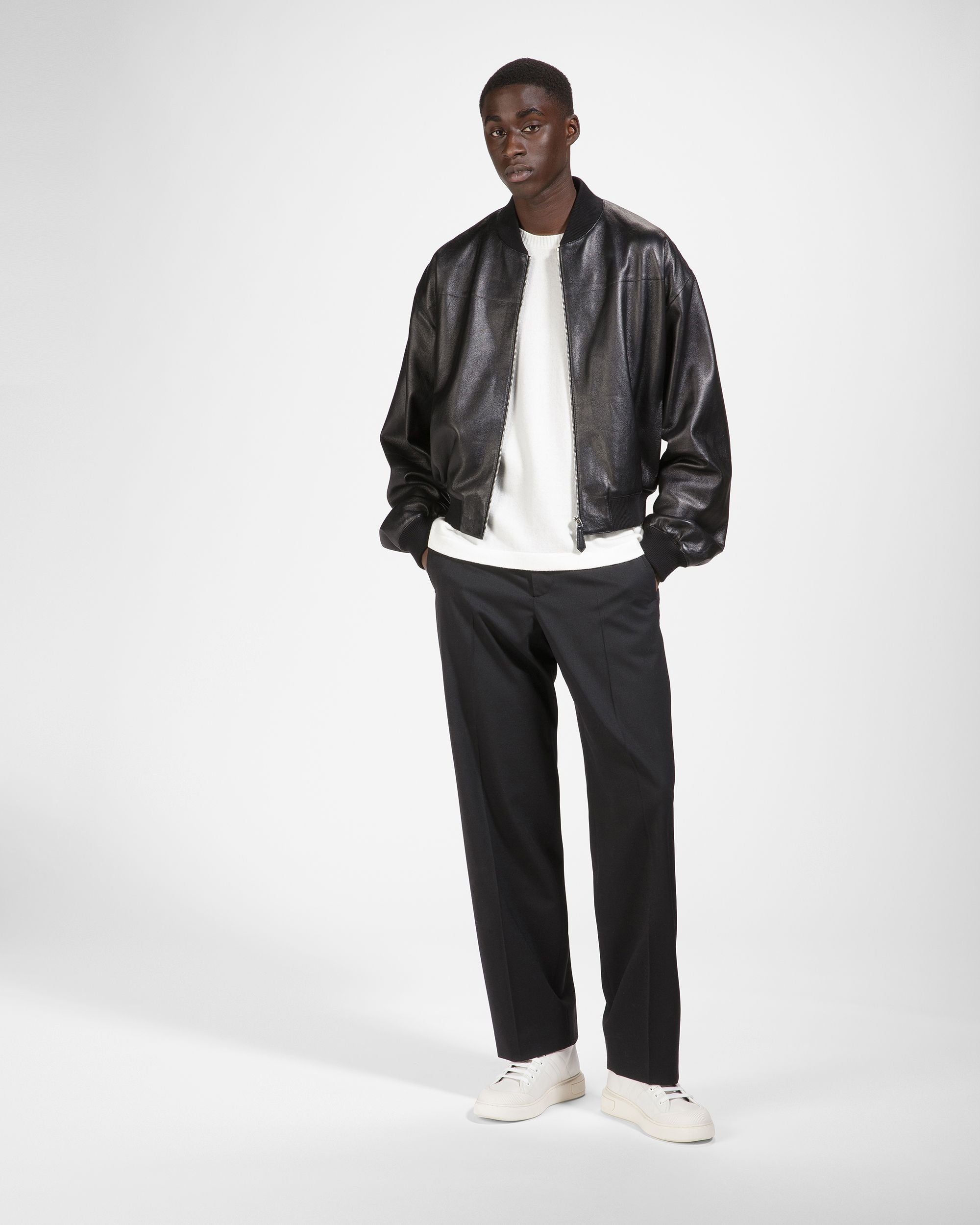 Bally Global - Maren Leather Sneakers In White - White