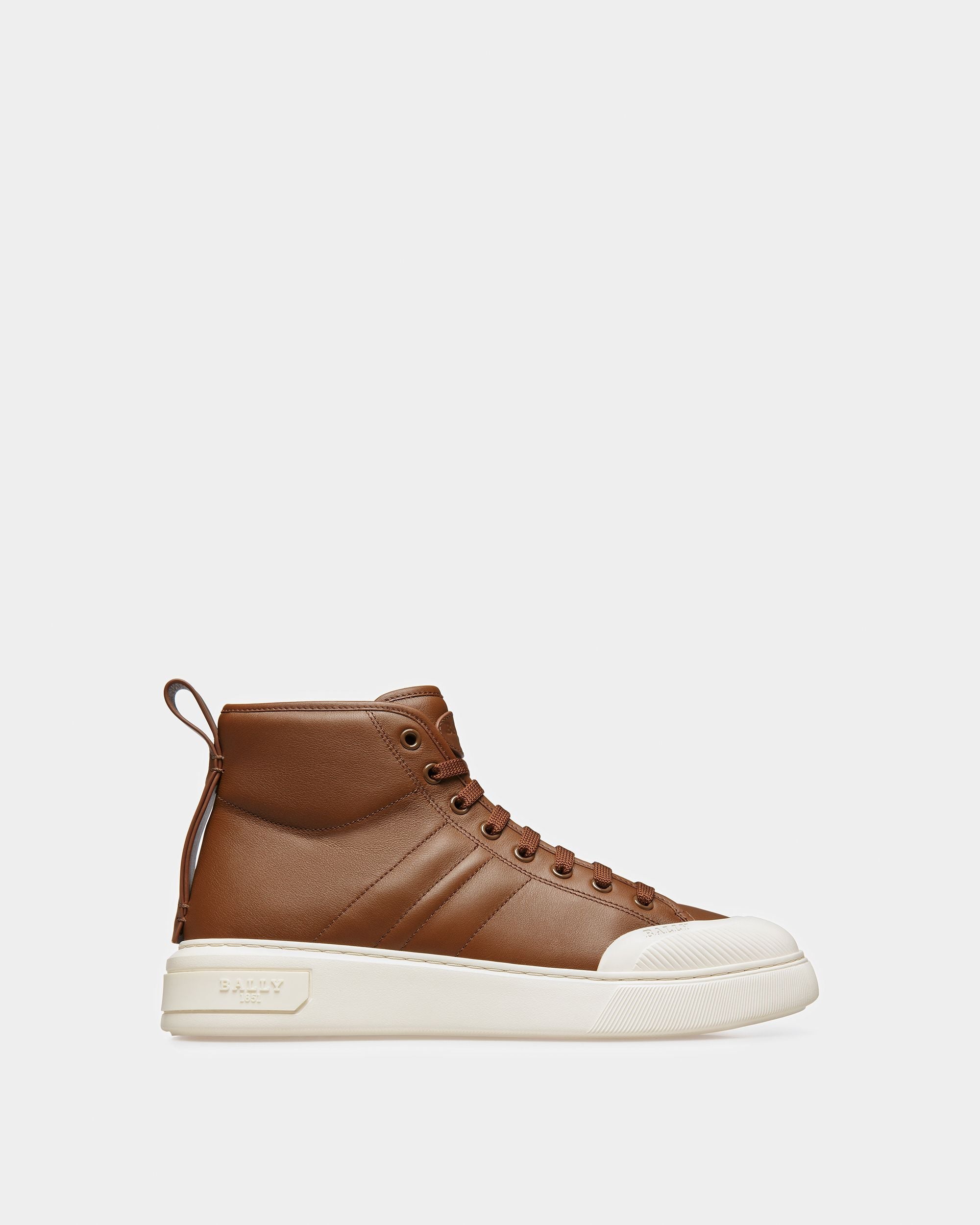 Bally Global - Maren Leather Sneakers In Brown - Brown