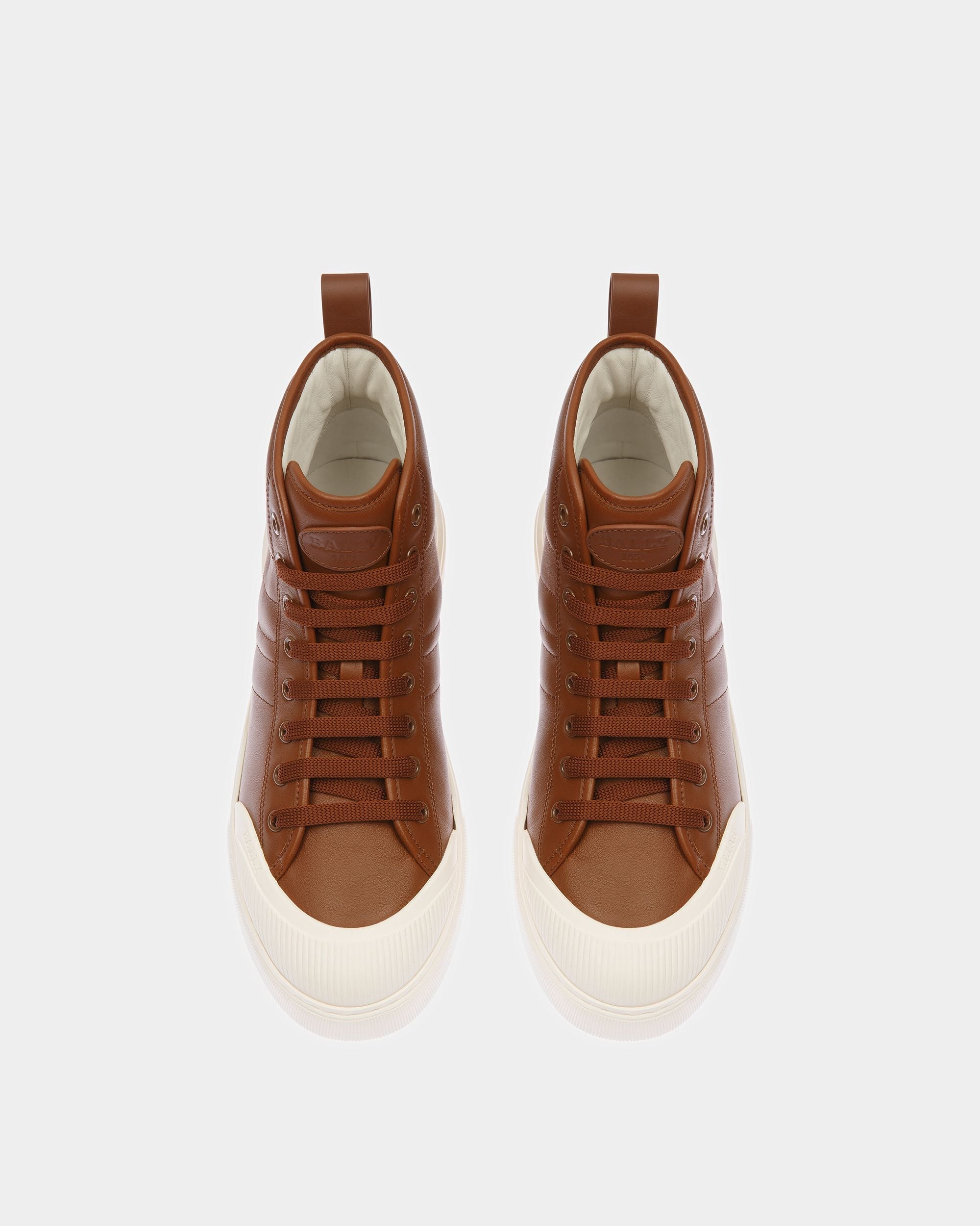 Bally Global - Maren Leather Sneakers In Brown - Brown