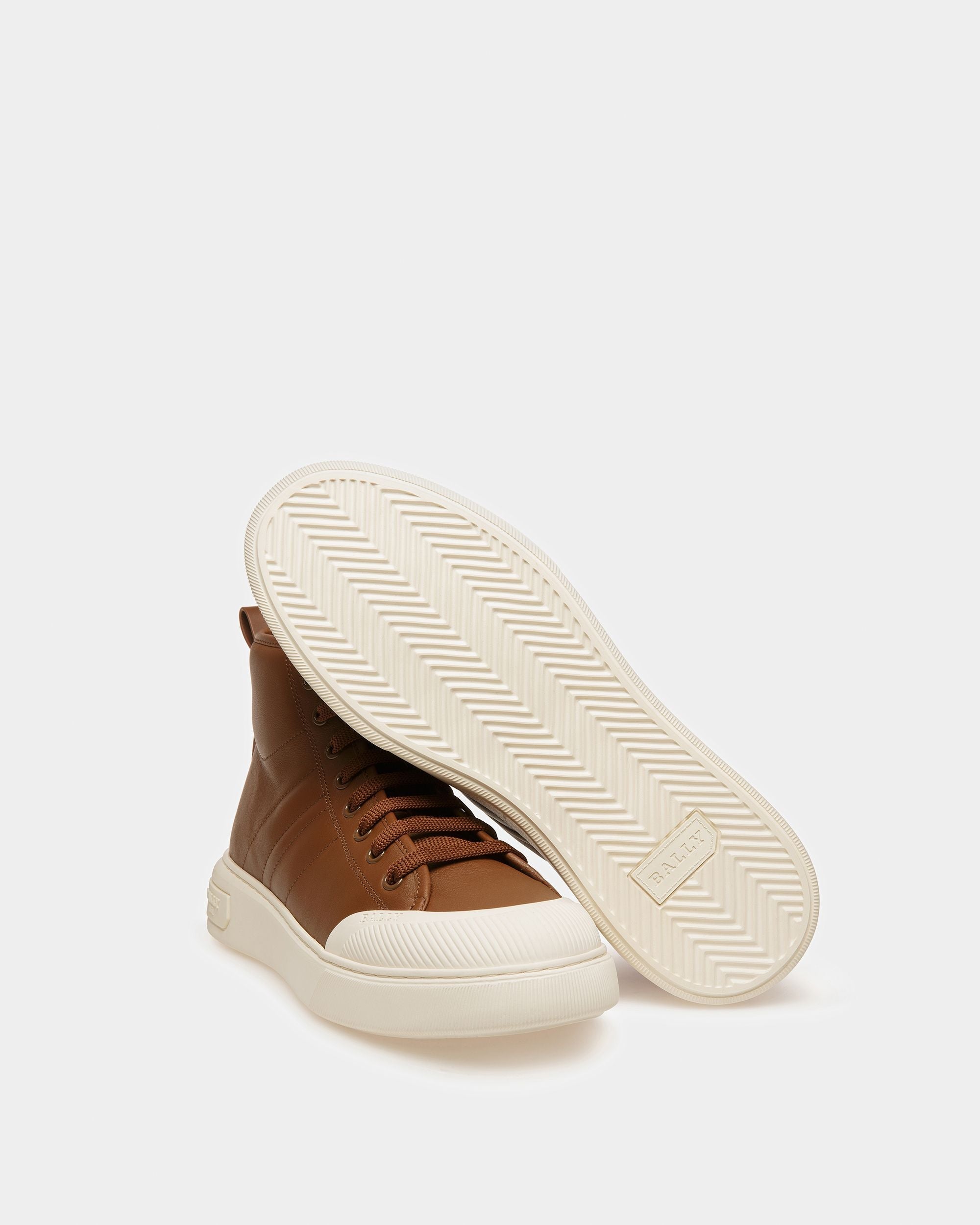 Bally Global - Maren Leather Sneakers In Brown - Brown