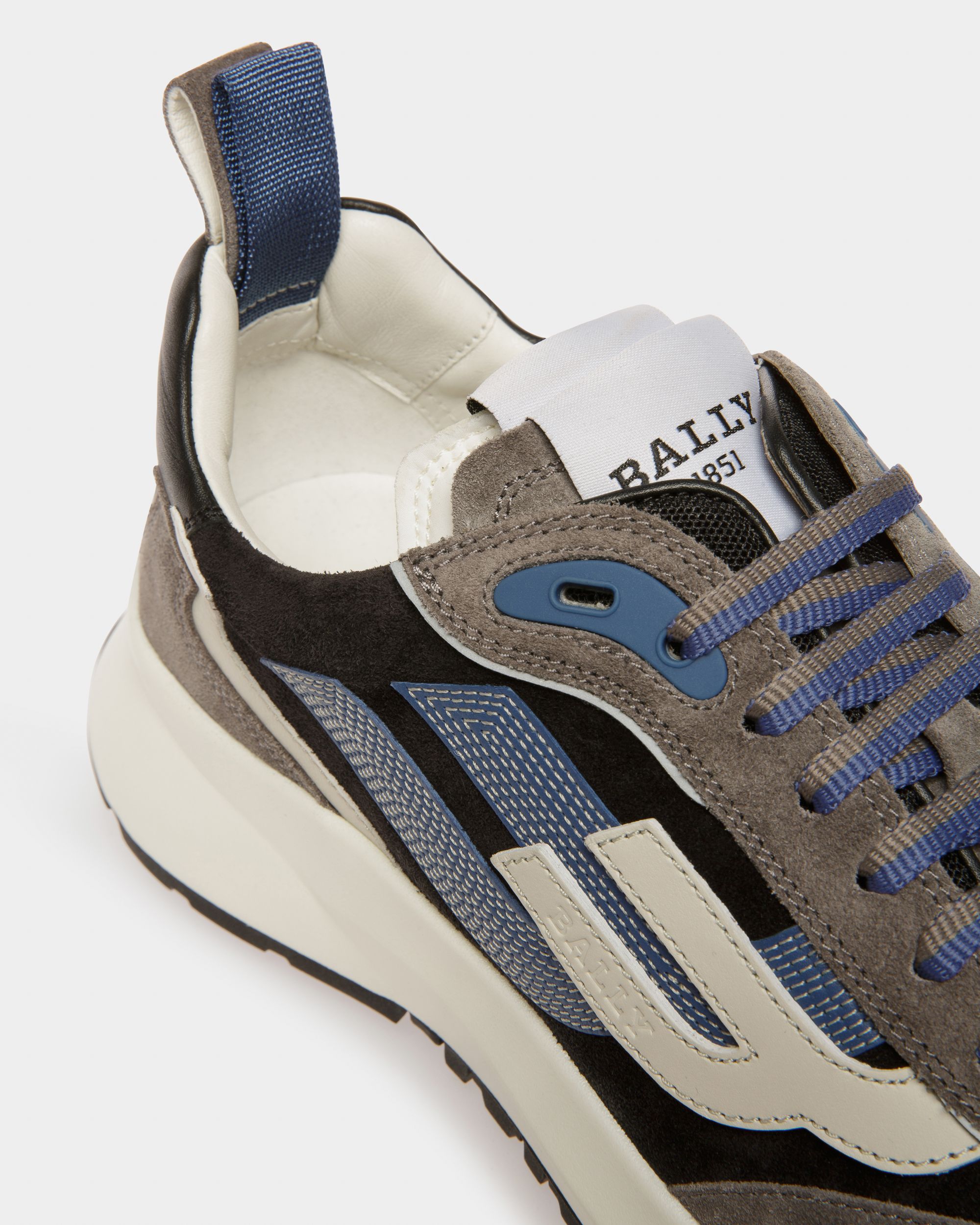 Bally Global - Darky Leather Sneakers In Black - Multicolor