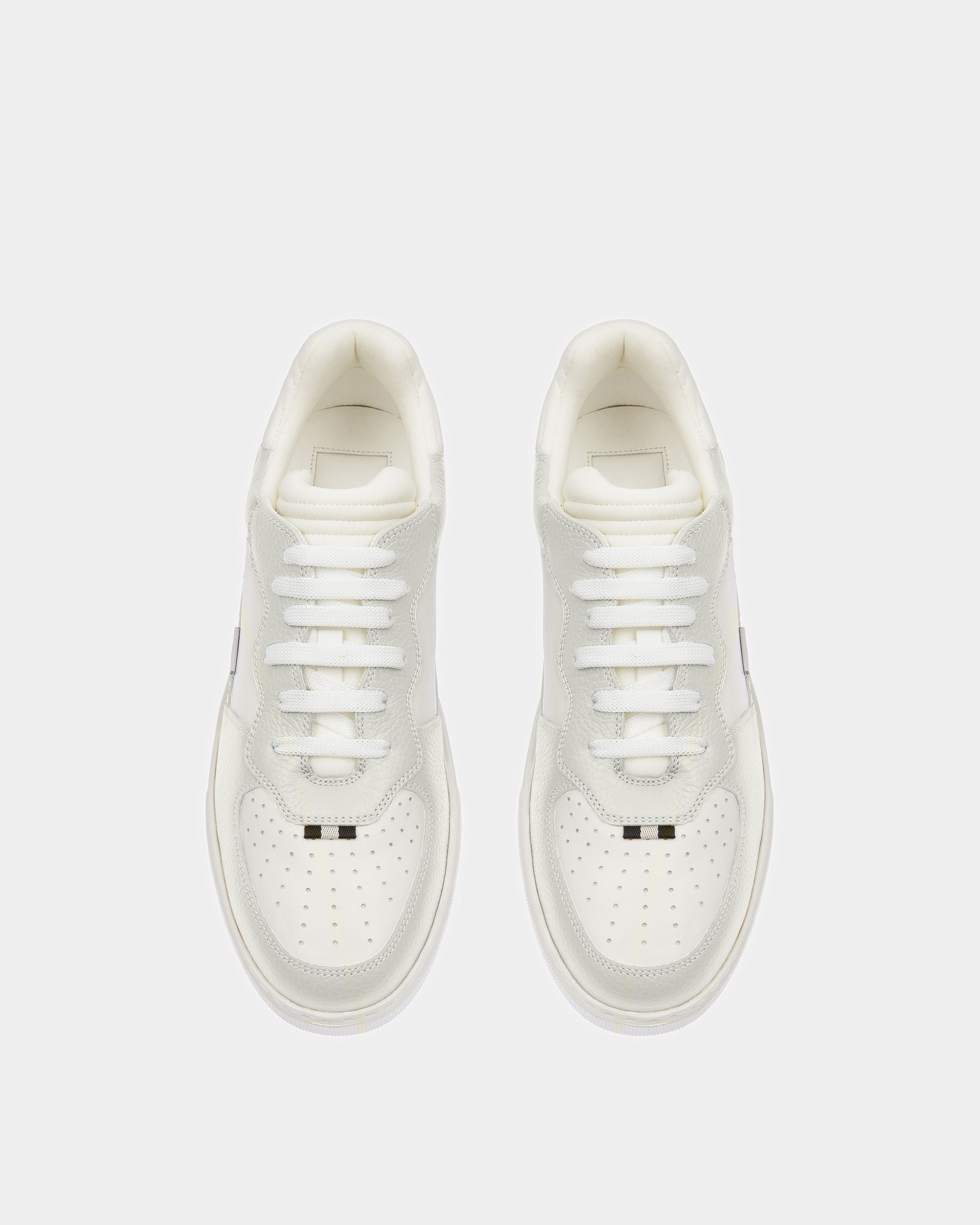 Bally Global - Mark Leather And Fabric Sneakers In White - White