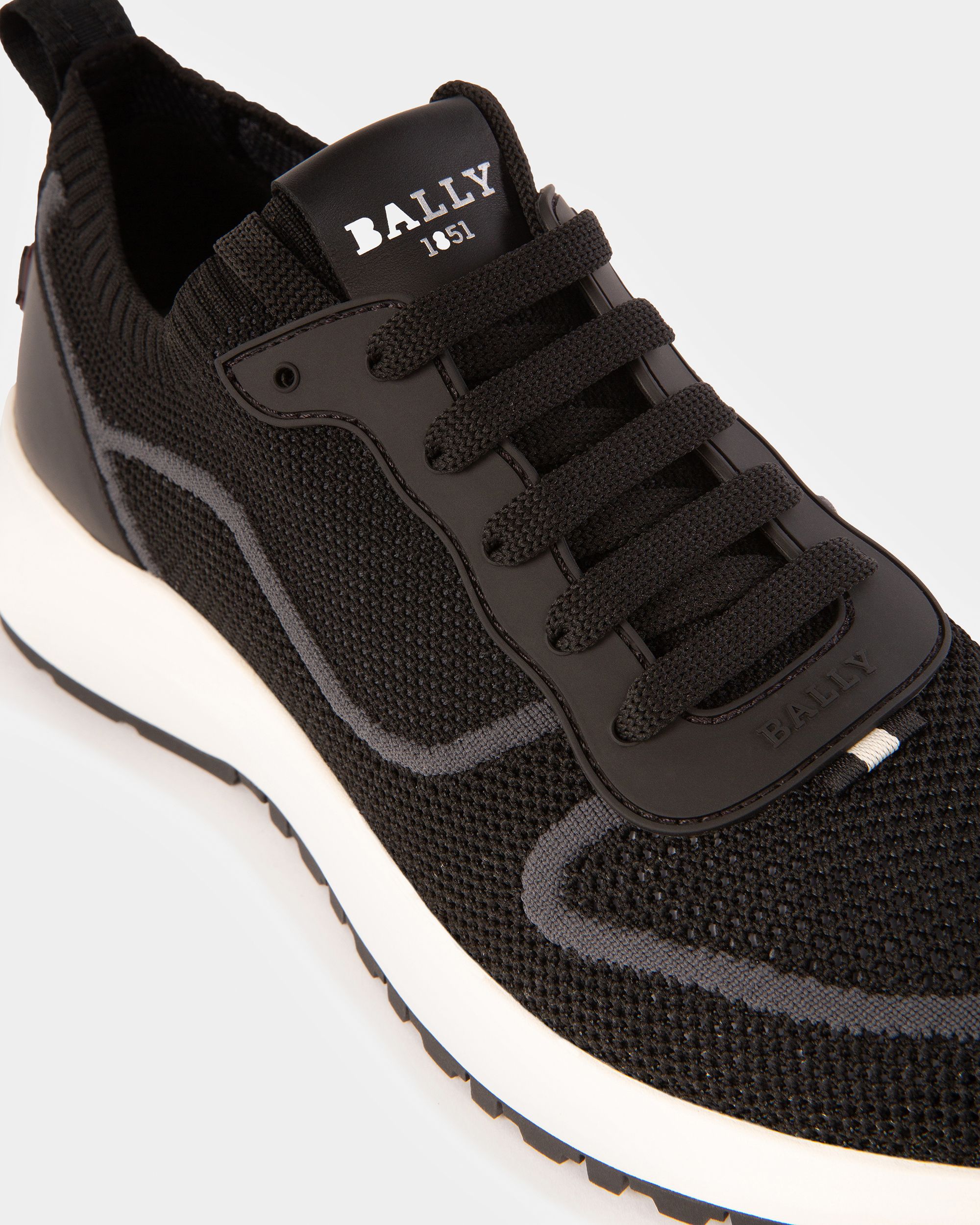 Bally Global - Davyn Sneakers En Filet Et Cuir Noirs - Noir