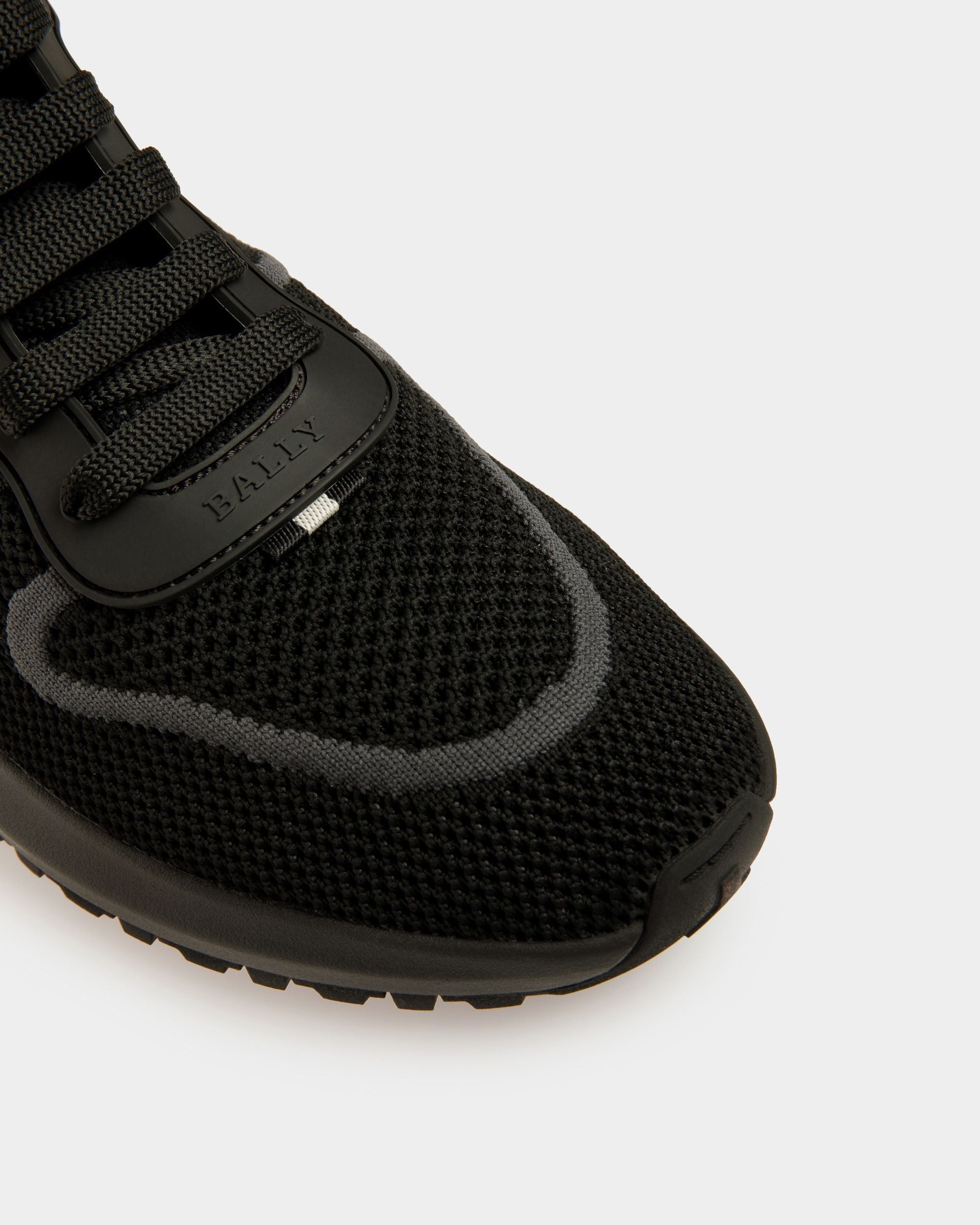 Bally Global - Davyn Mesh And Leather Sneakers In Black - Black