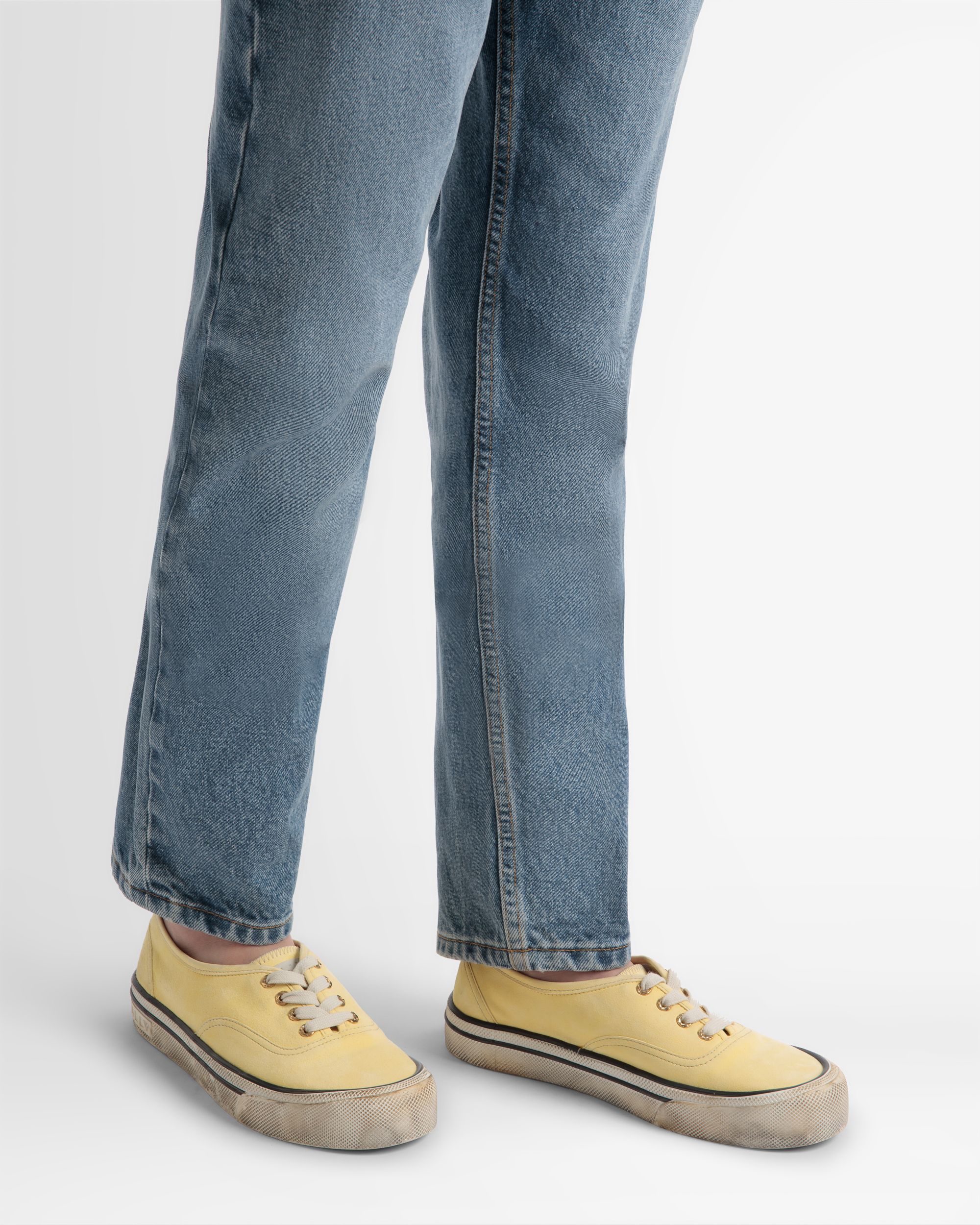 Bally Global - Zapatillas Santa Ana De Ante - Amarillo