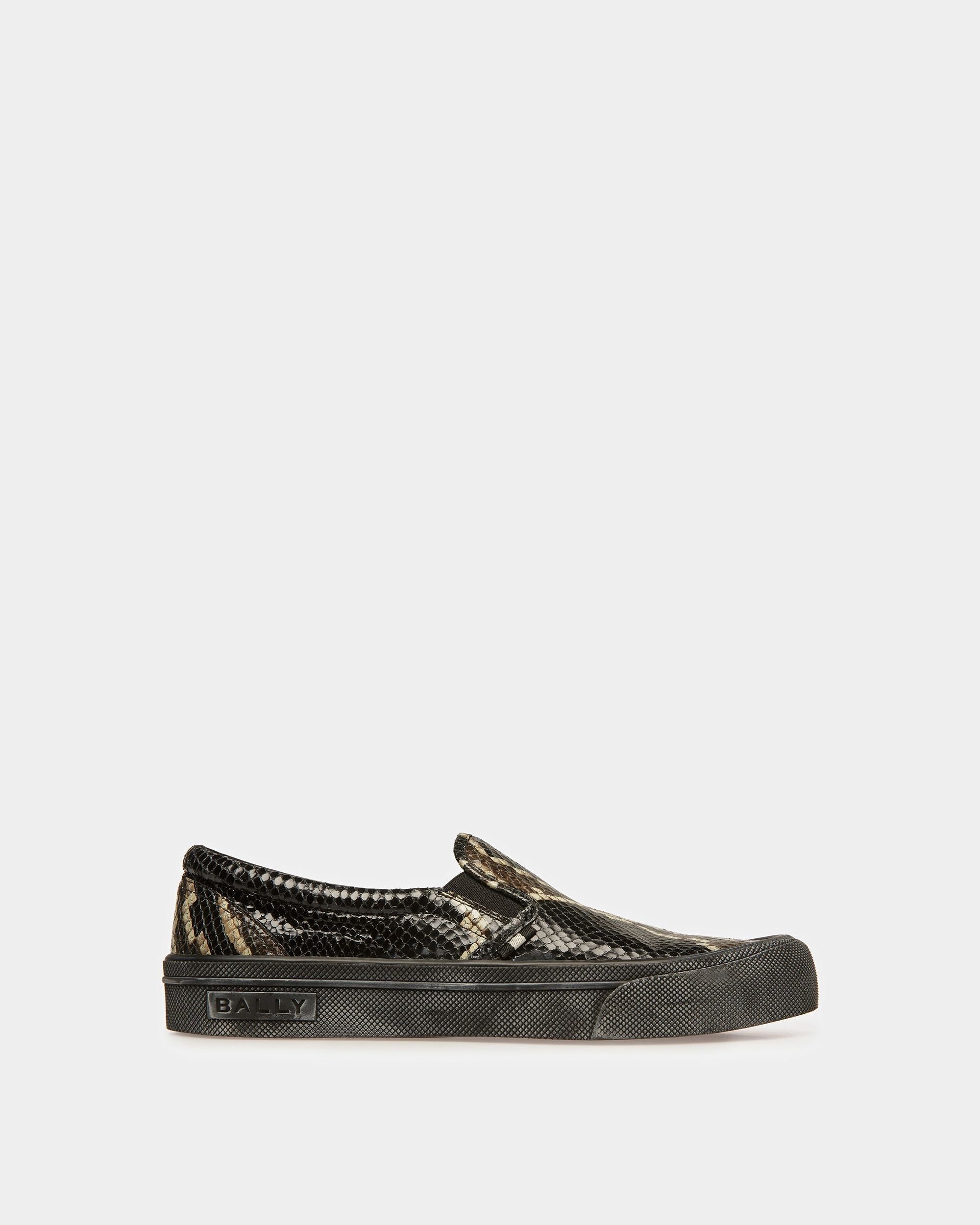 Bally Global - Santa Ana Sneaker In Python Print - Black