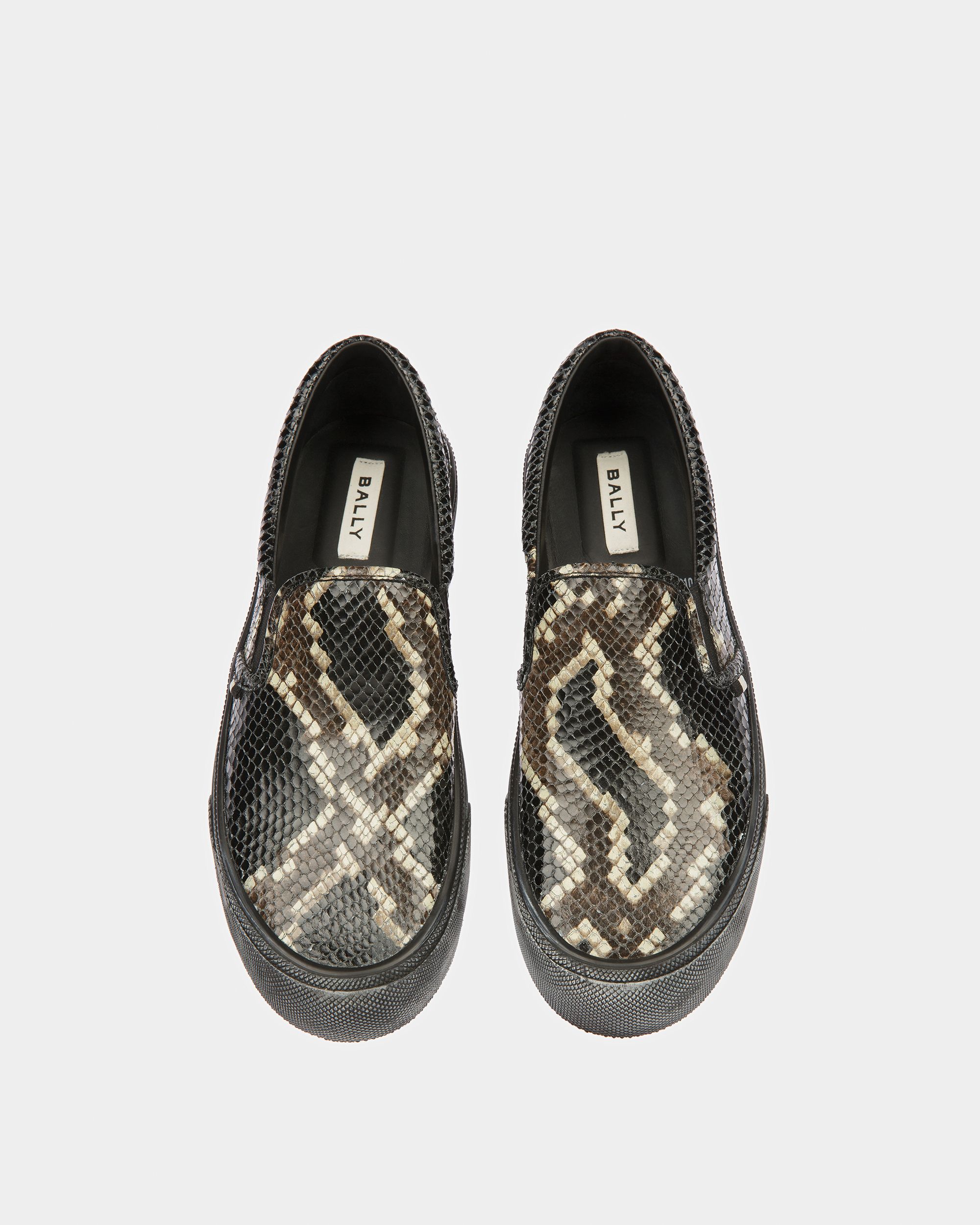 Bally Global - Santa Ana Sneaker In Python Print - Black