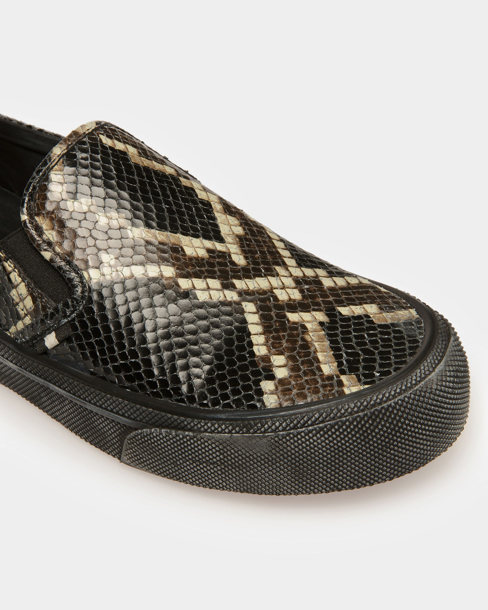 Bally Global - Santa Ana Sneaker In Python Print - Black