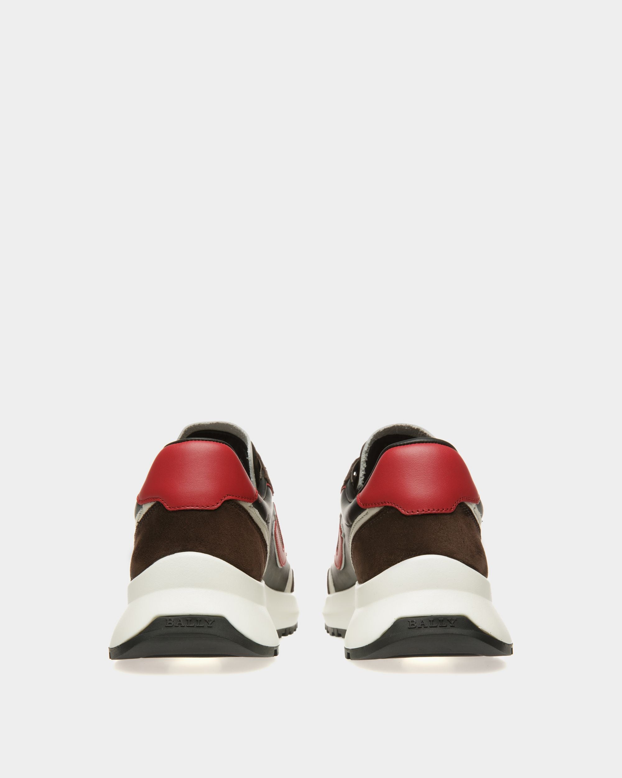 Bally Global - Demmy Leather Sneakers In Ebony Brown - Multicolor