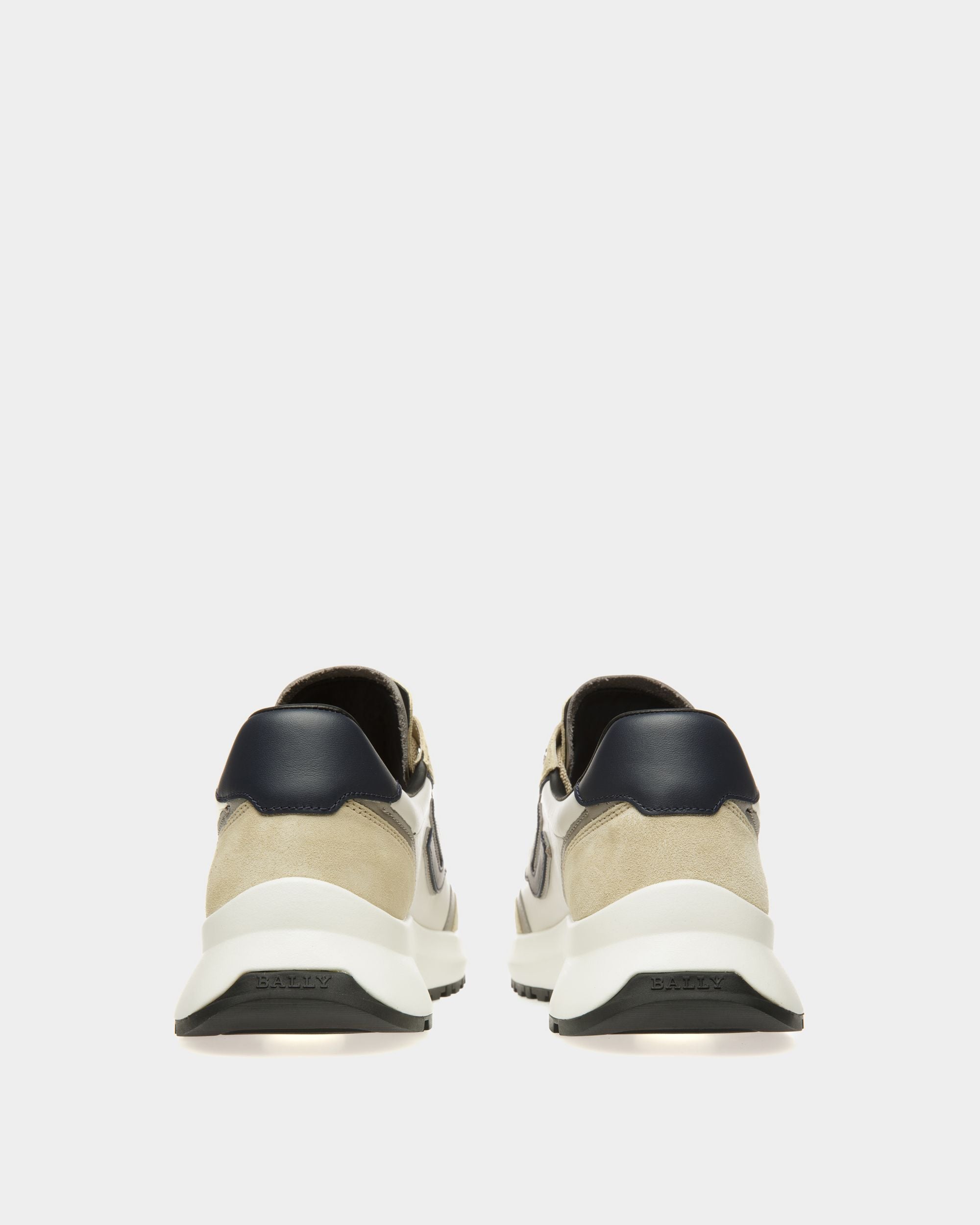 Bally Global - Demmy Leather Sneakers In Beige - Multicolor