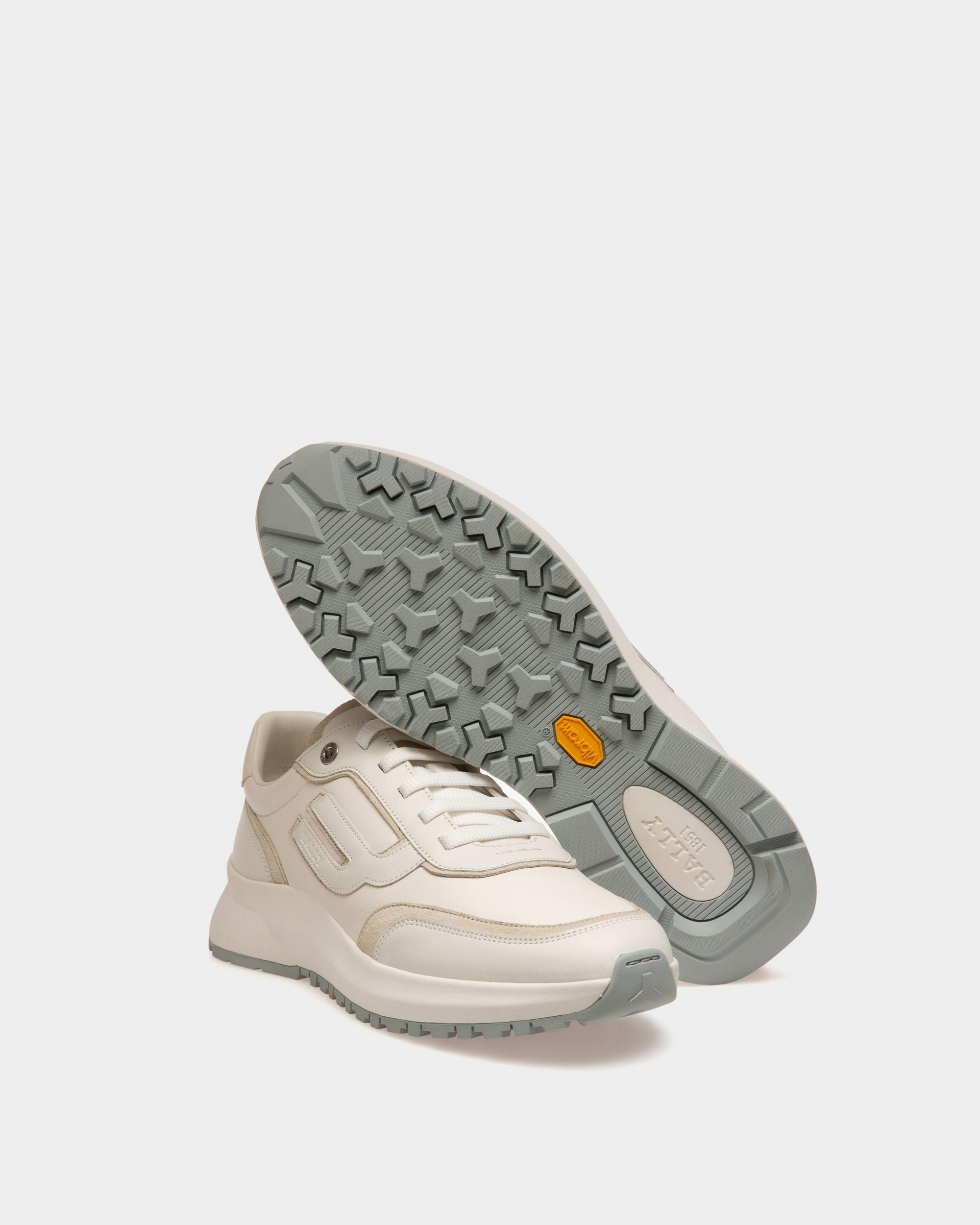 Bally Global - Demmy Zapatilla Deportiva De Piel Blanca - Blanco