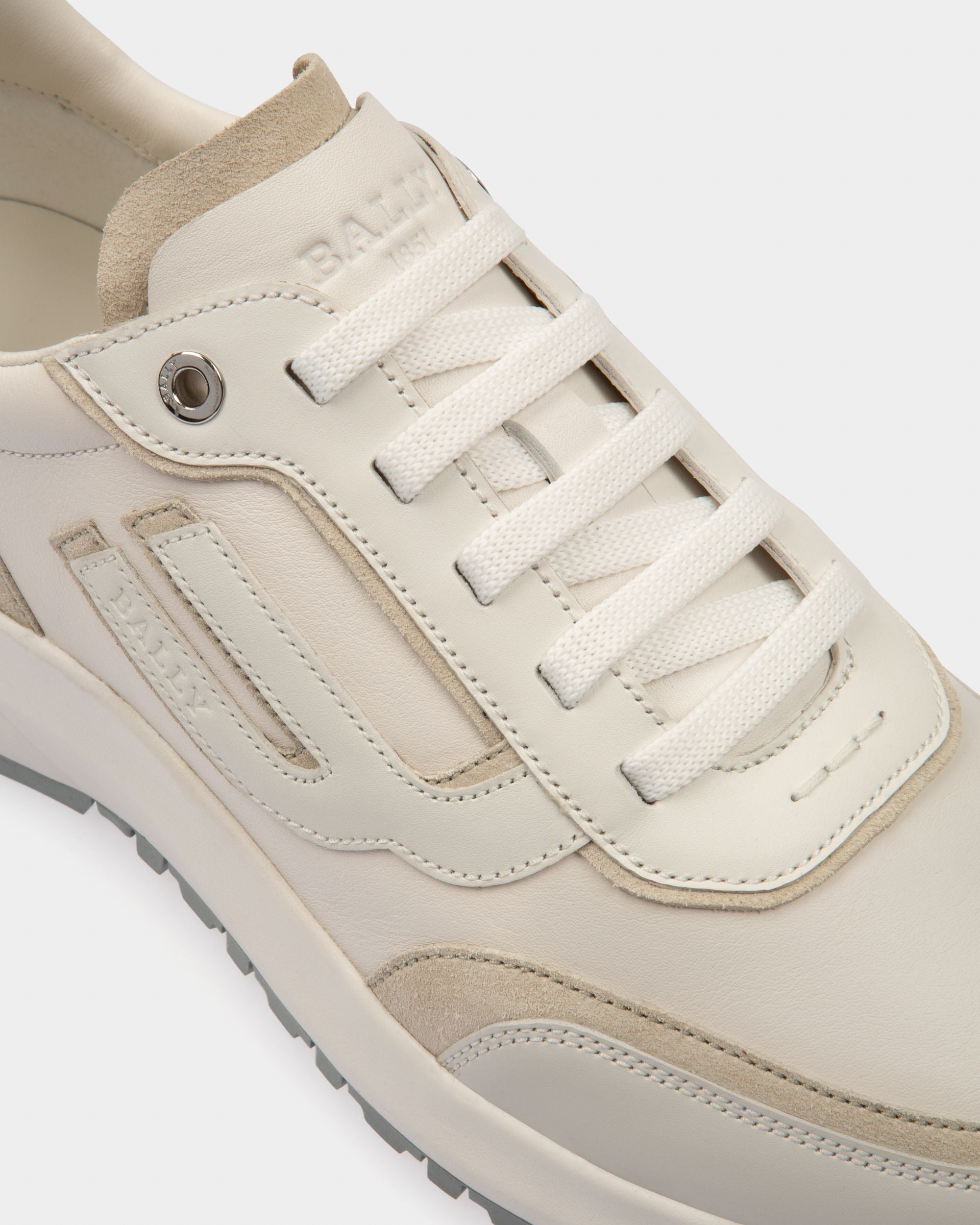 Bally Global - Demmy Zapatilla Deportiva De Piel Blanca - Blanco