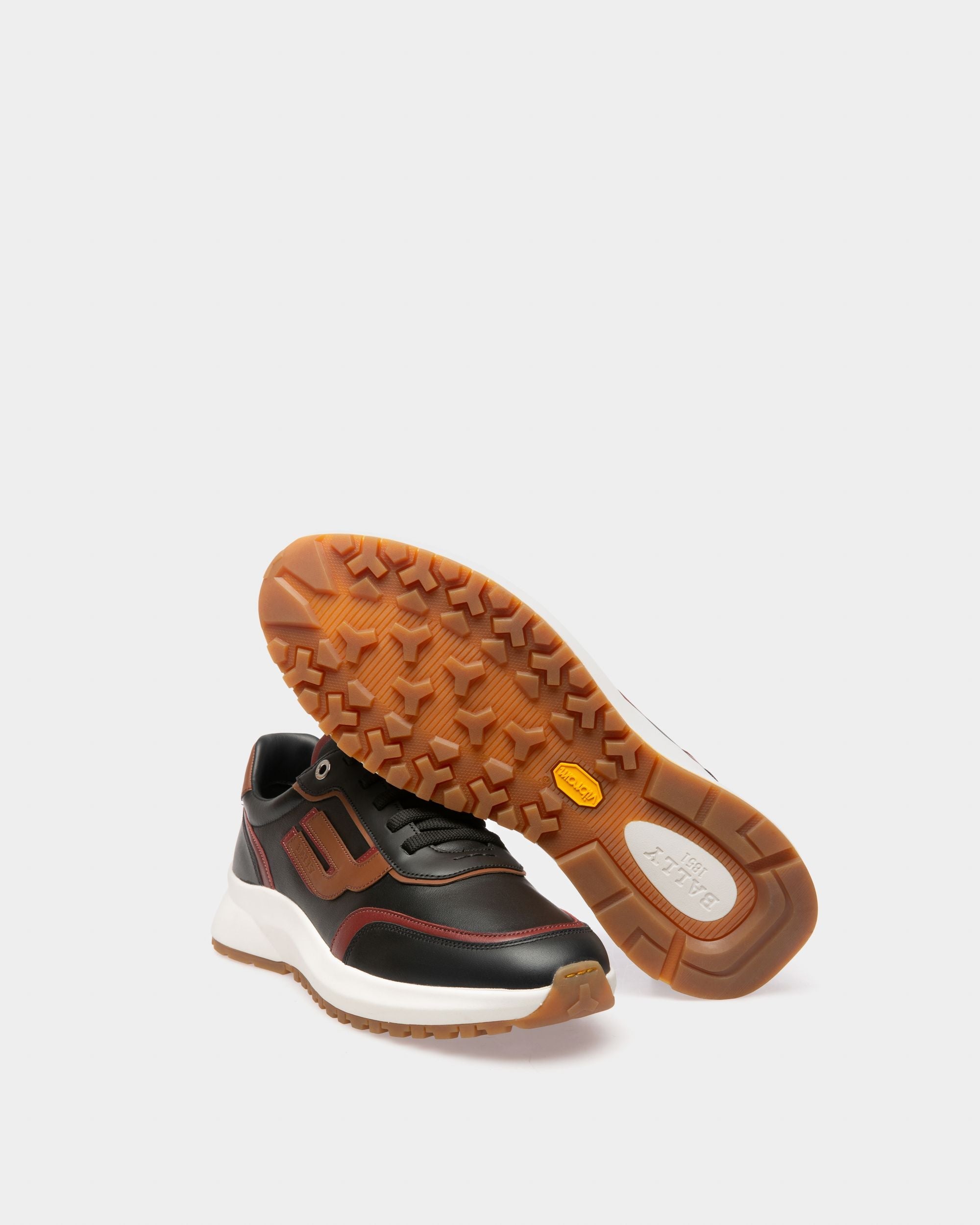 Bally Global - Outline Sneaker In Black Leather - Black
