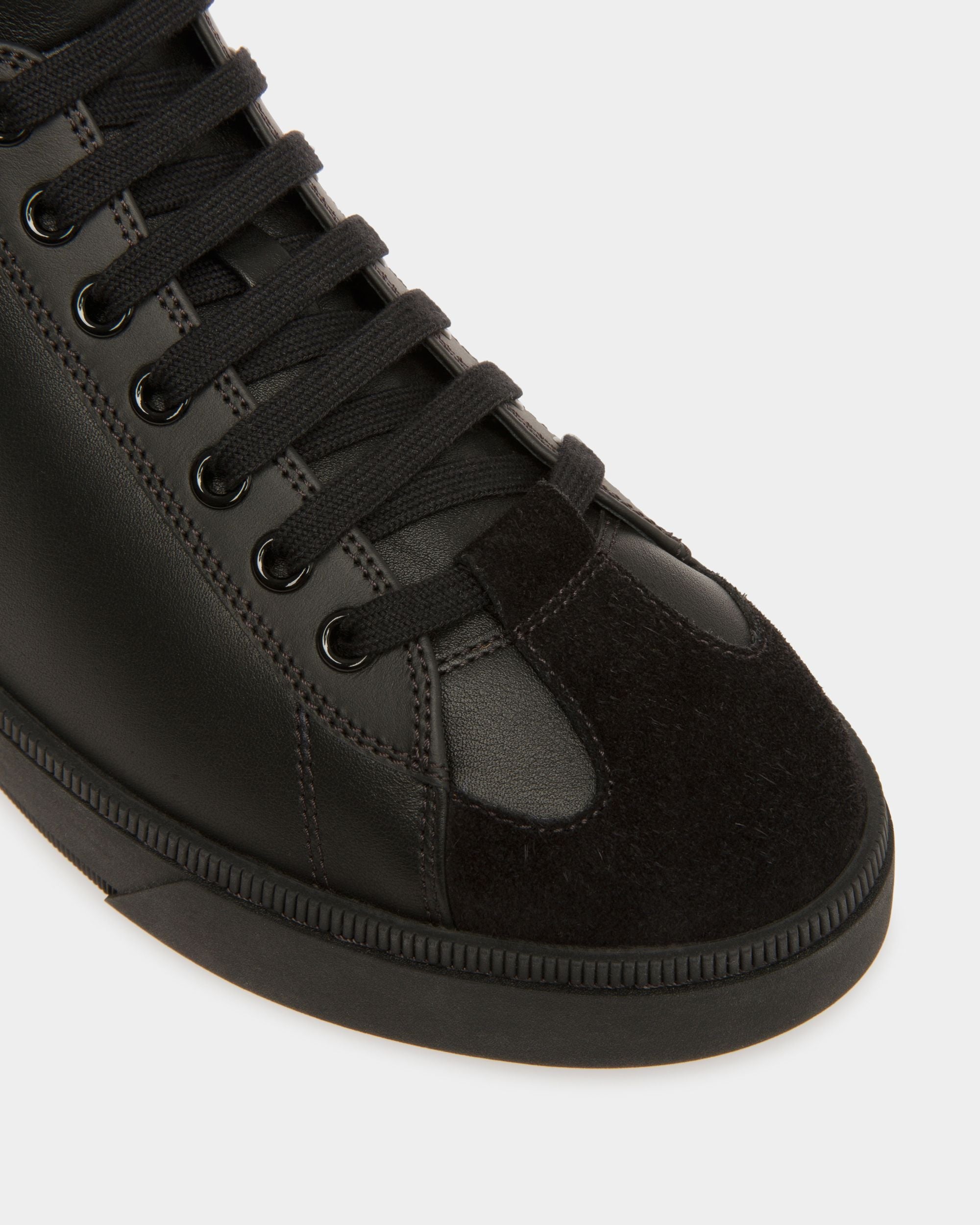 Bally Global - Raise Sneakers In Black And Python Print Leather - Black