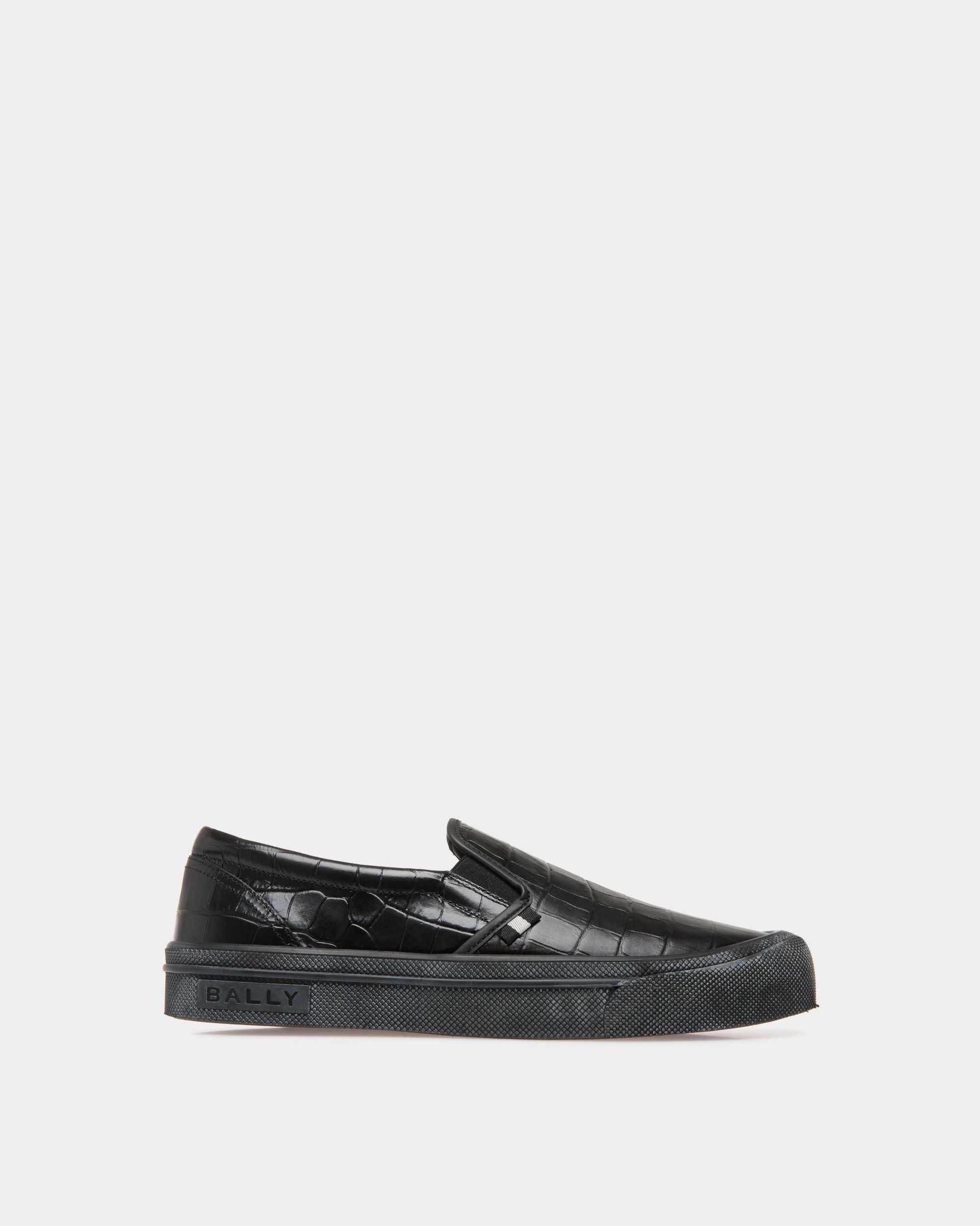 Bally Global - Santa Ana Sneaker In Black Leather - Black