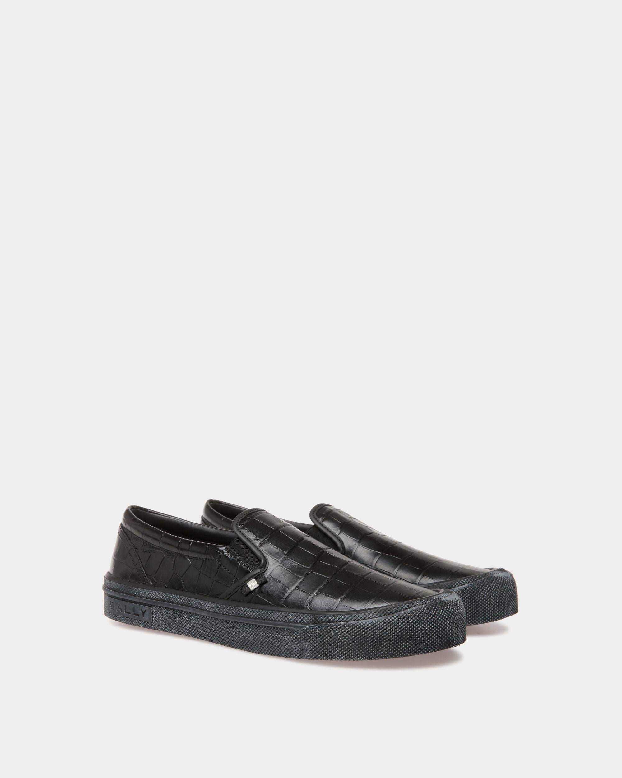 Bally Global - Santa Ana Sneaker In Black Leather - Black
